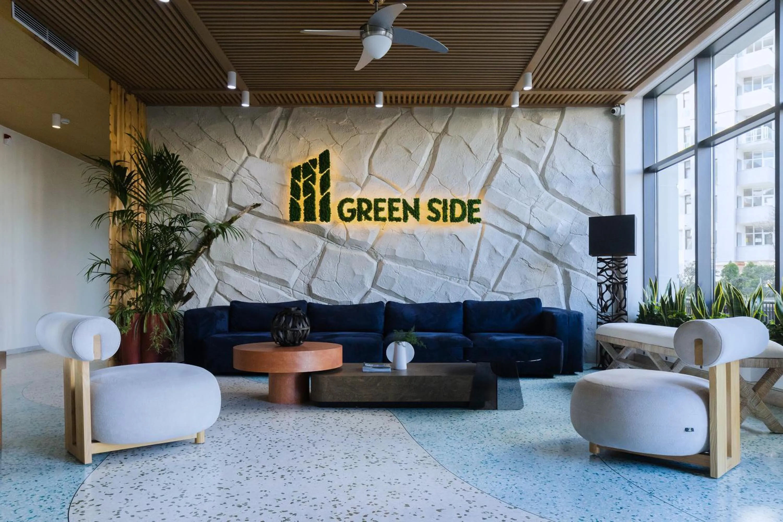 Lobby or reception in Green Side Apart Hotel