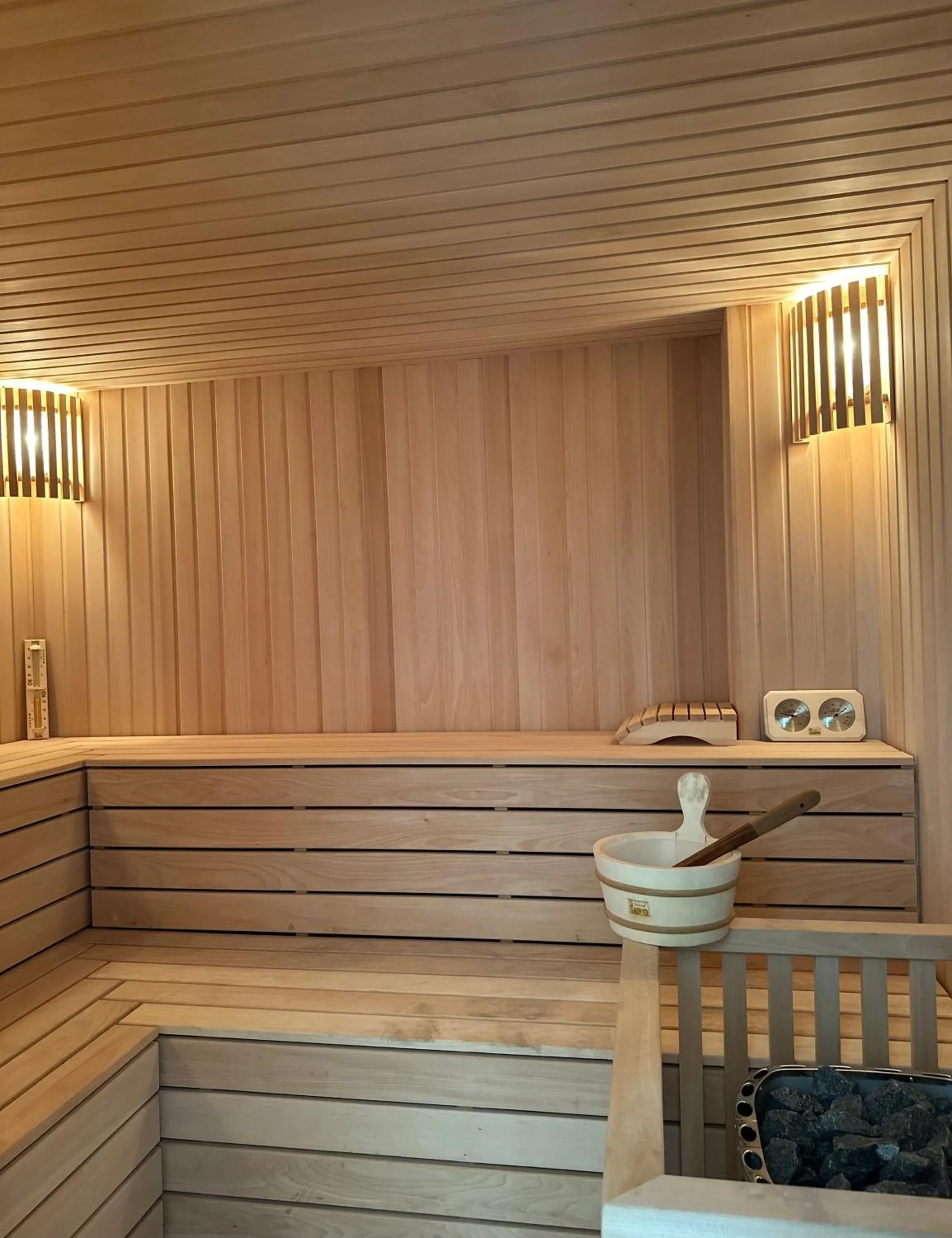 Sauna in Green Side Apart Hotel