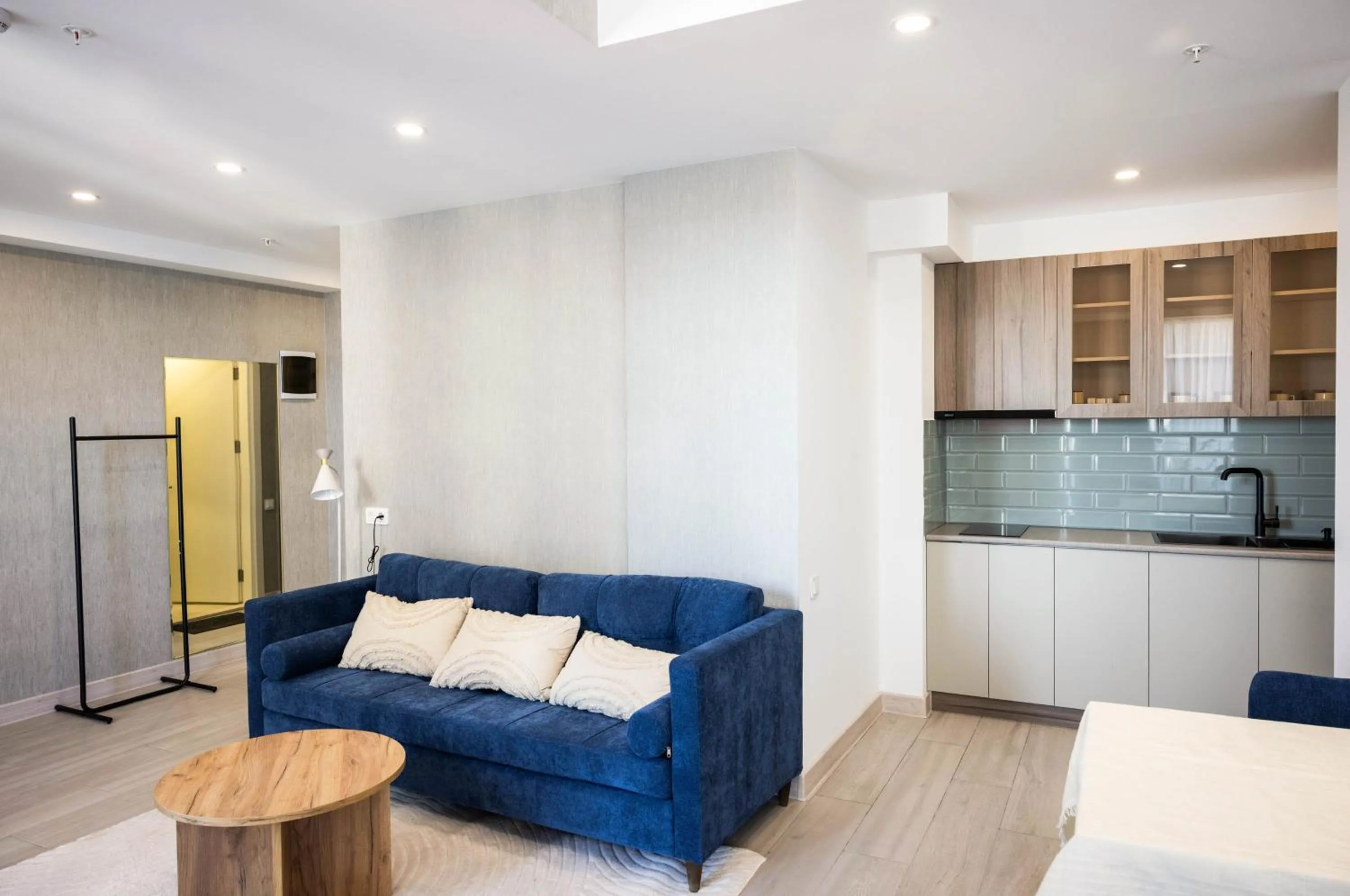 Kitchen or kitchenette in Green Side Apart Hotel