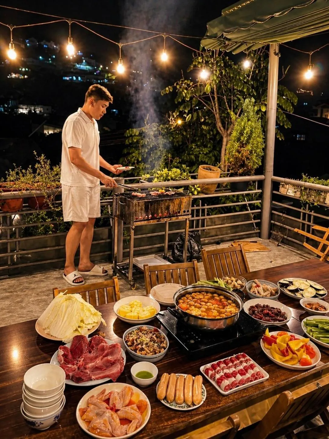 BBQ facilities in Tomorrow Homestay Đà Lạt