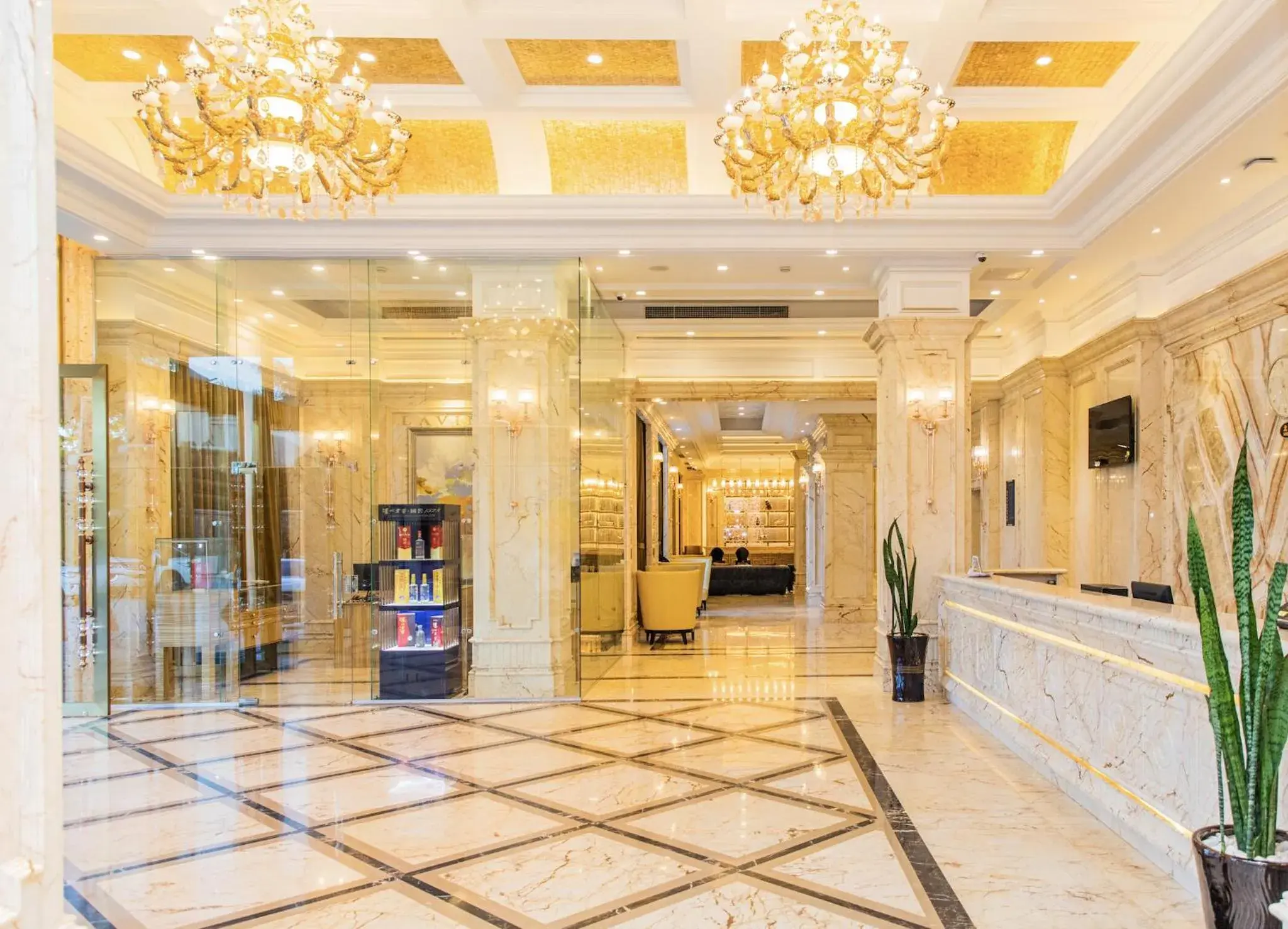 Lobby or reception in The Venetian Hotel Lobby or reception in The Venetian Hotel