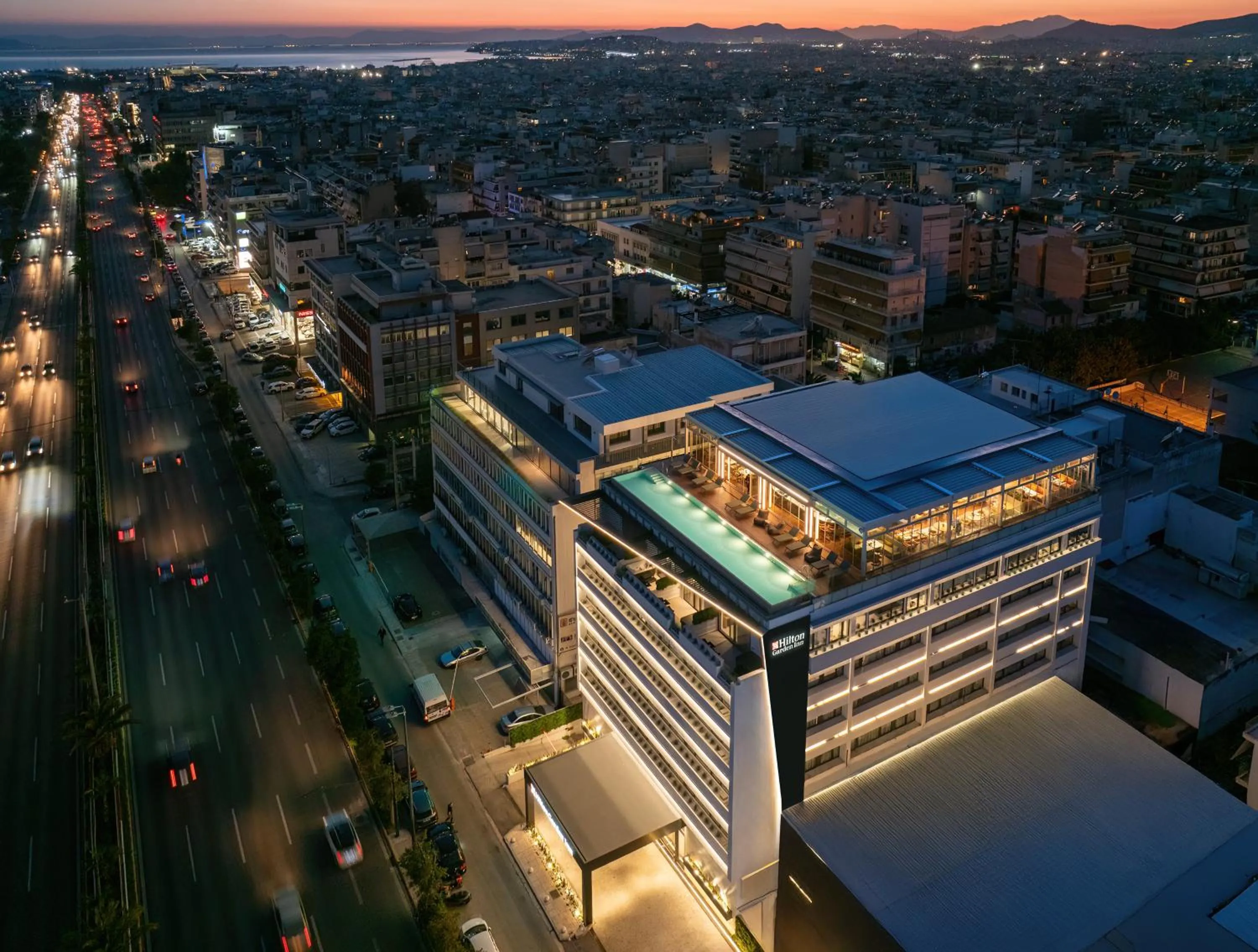 Property building in Hilton Garden Inn Athens Syggrou Avenue