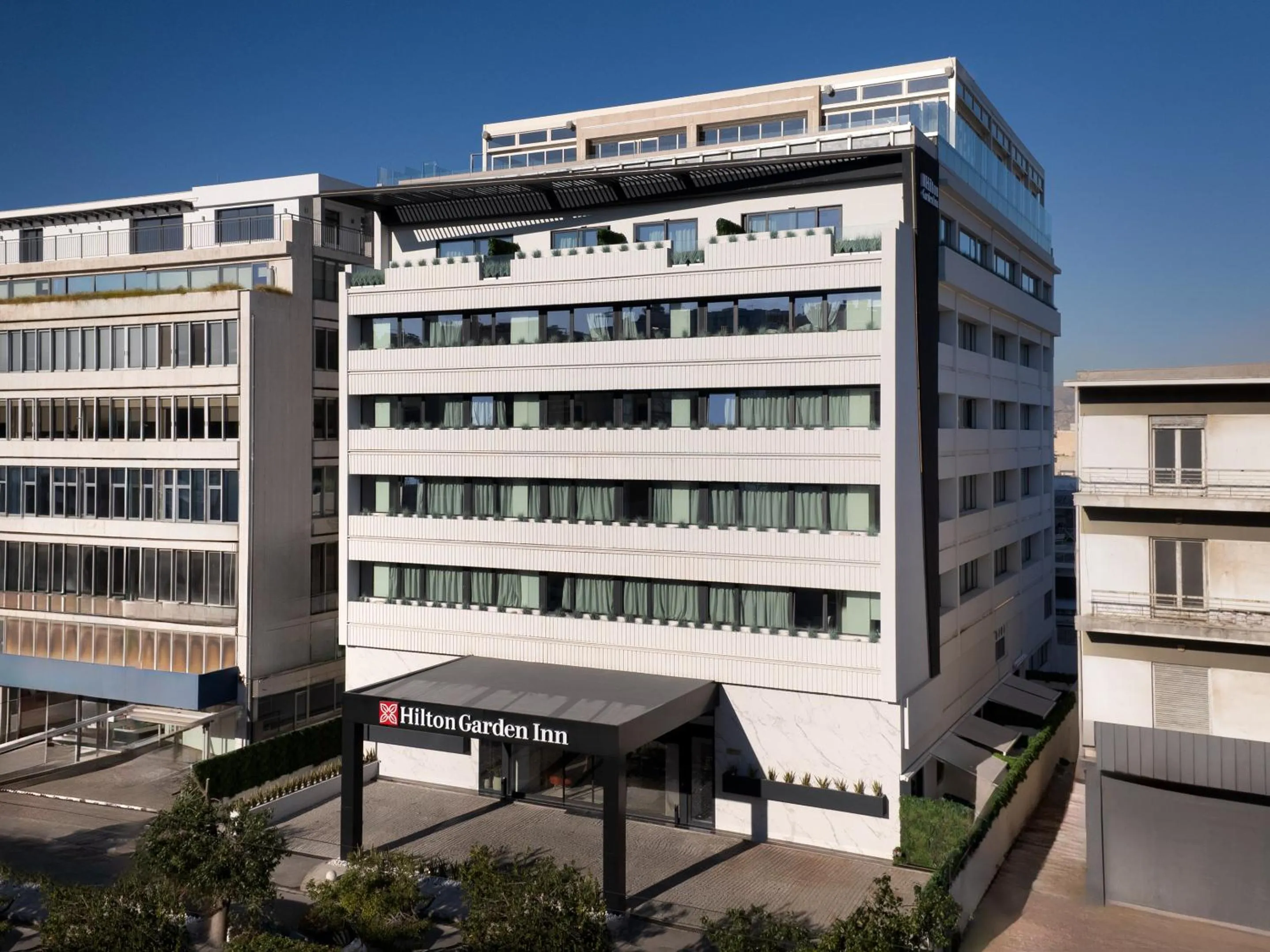 Property building in Hilton Garden Inn Athens Syggrou Avenue