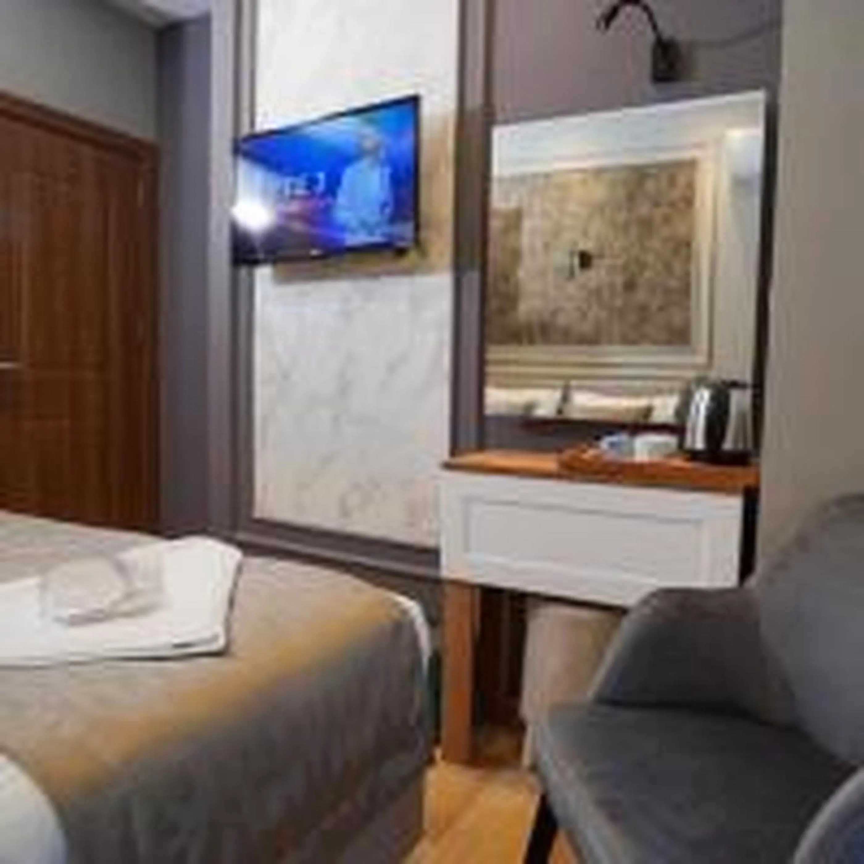 furniture, Bed in Fidan City Hotel