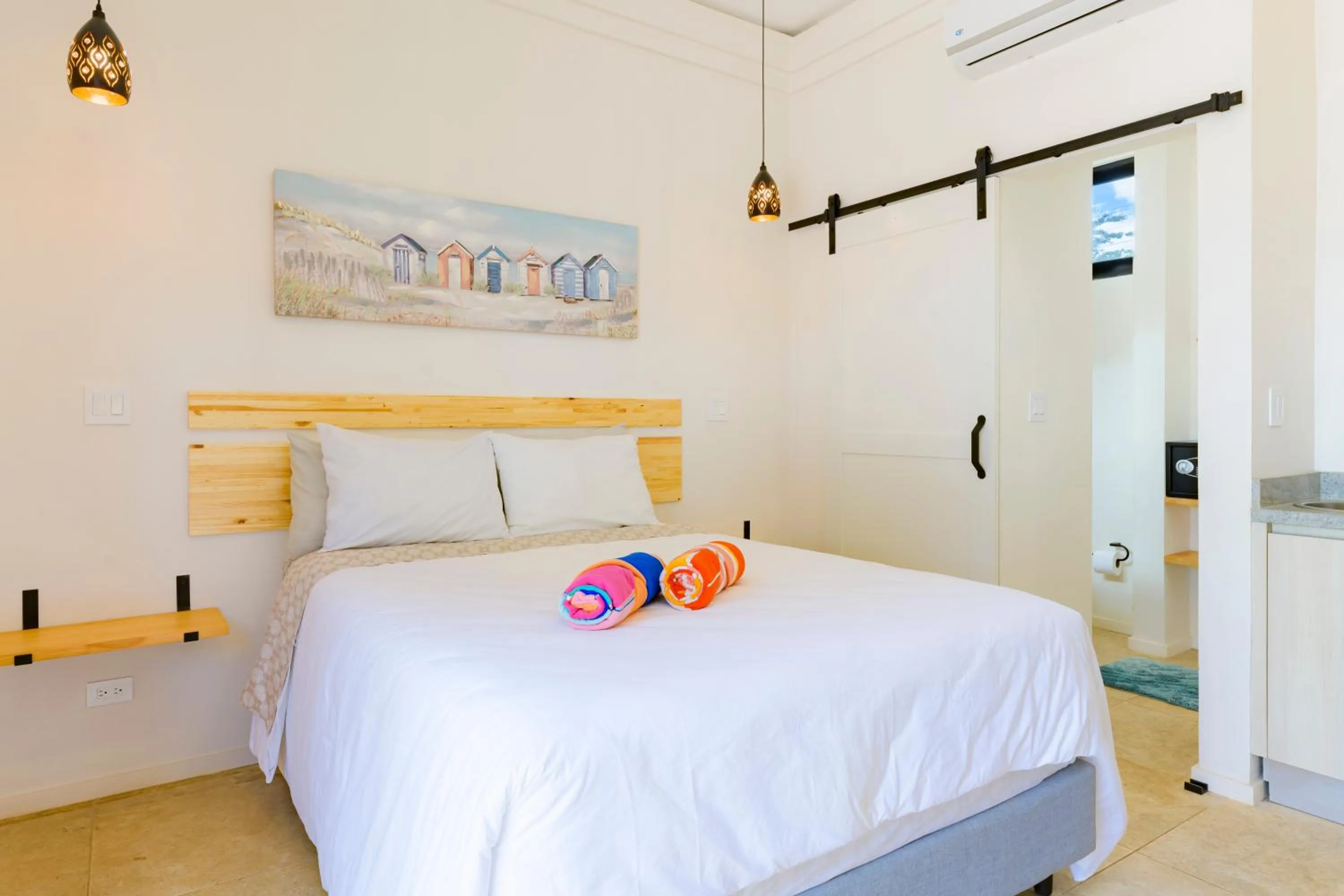 Bed in Villas VR Beachwalk Avellanas