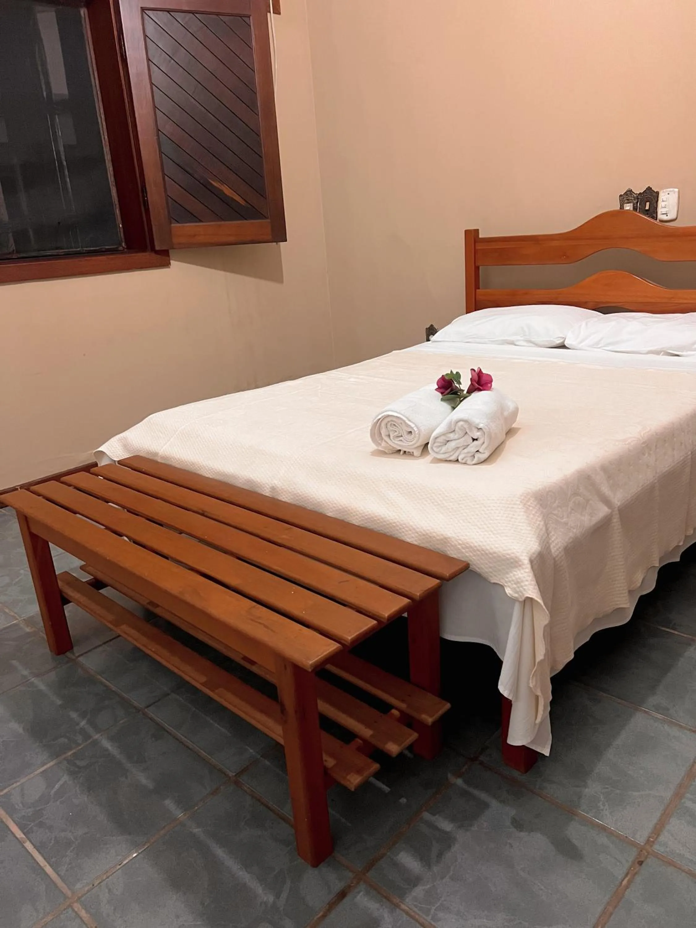 Bed in Pousada Pitanga