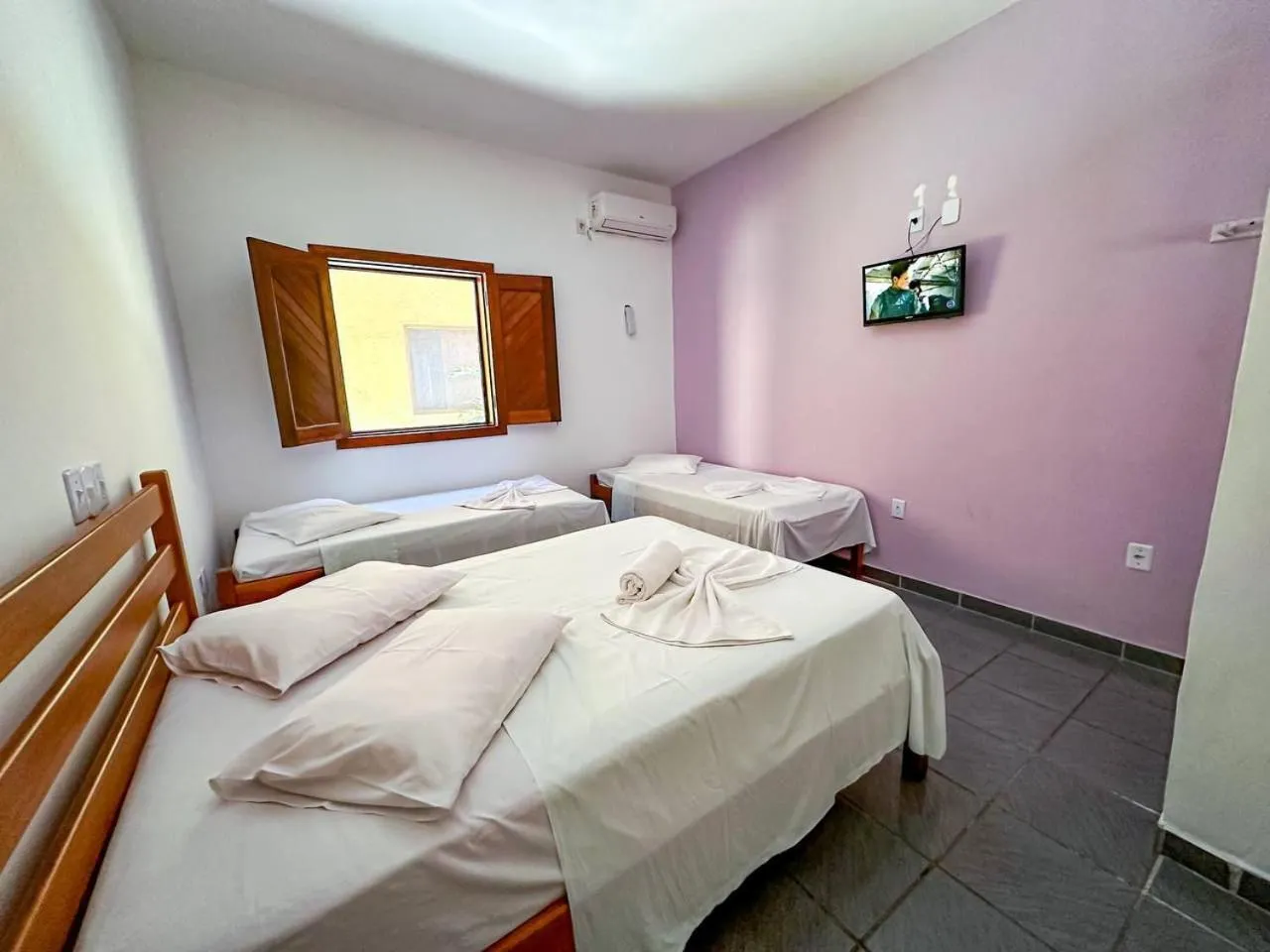 Bed in Pousada Pitanga