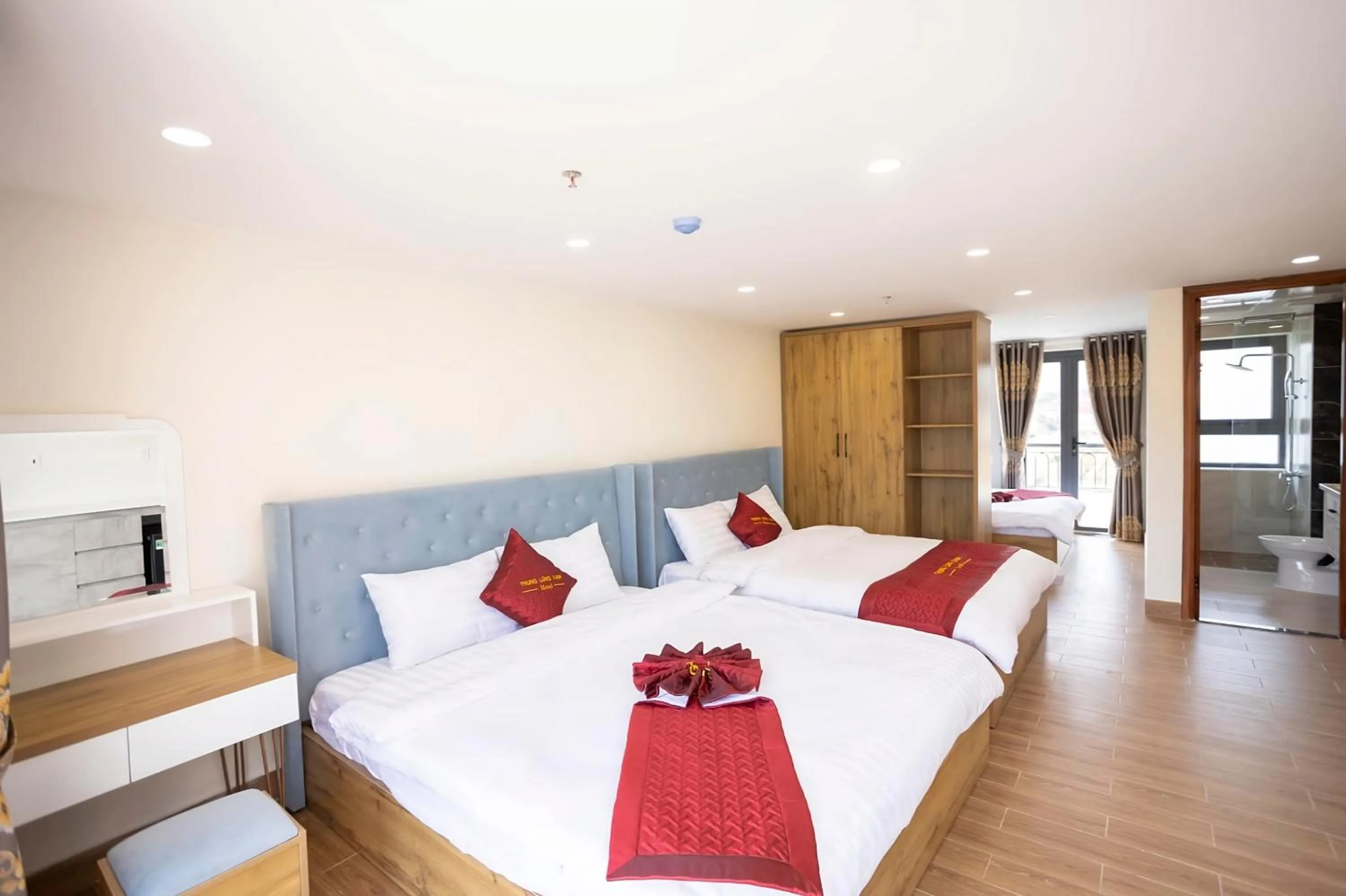 Bed in Thung Lũng Xanh TQK Hotel