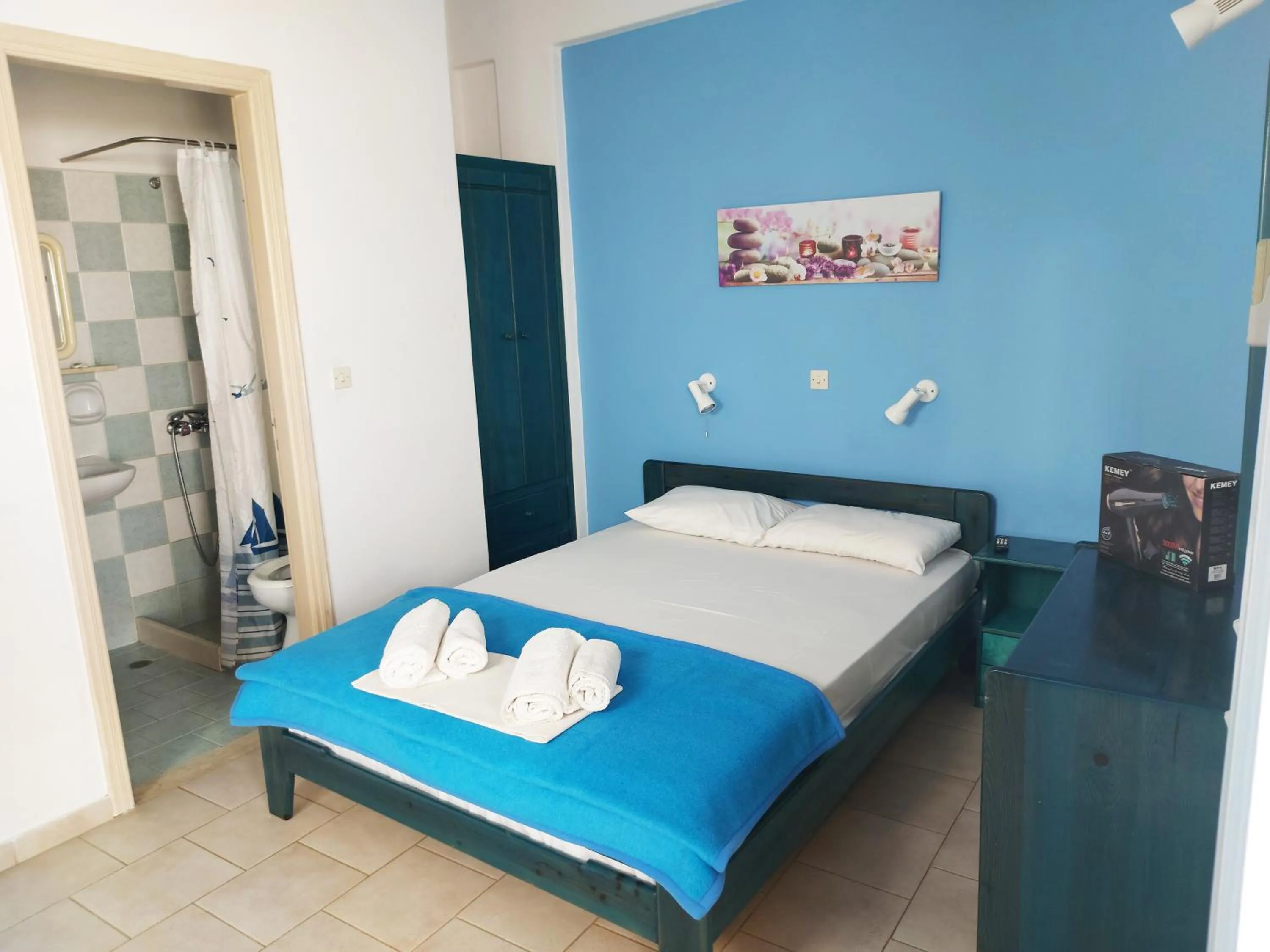 Bedroom, Bed in Aigaio View Studios & Rooms