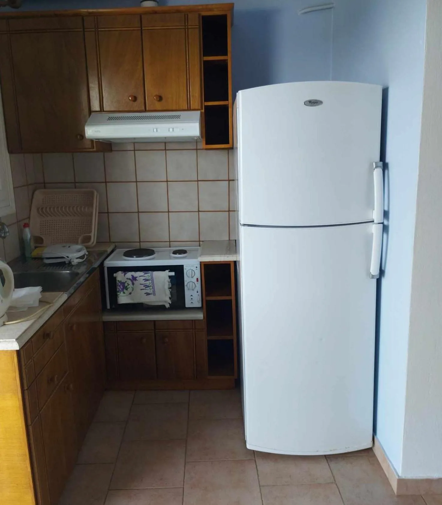 Kitchen or kitchenette in Aigaio View Studios & Rooms