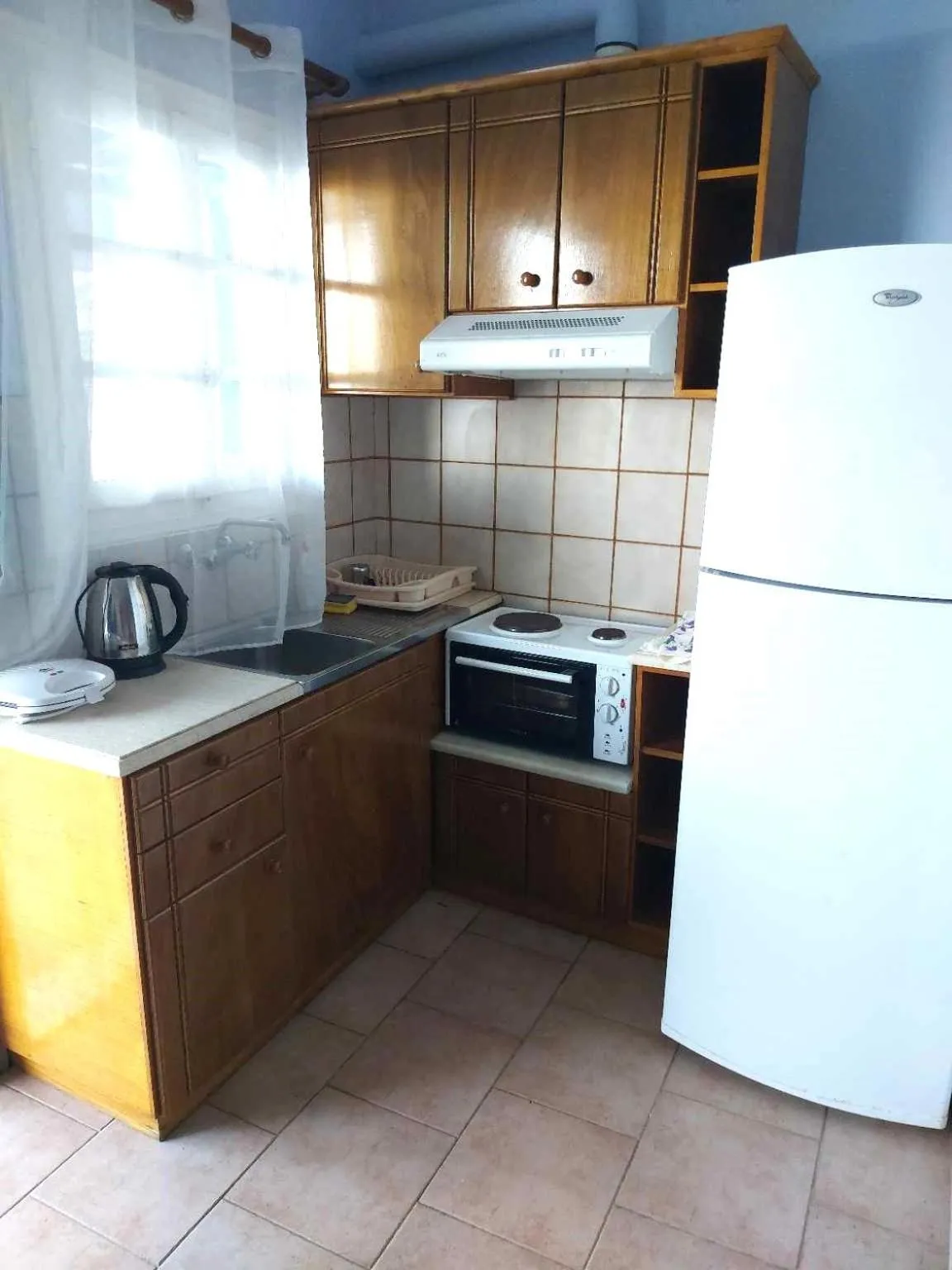 Kitchen or kitchenette in Aigaio View Studios & Rooms