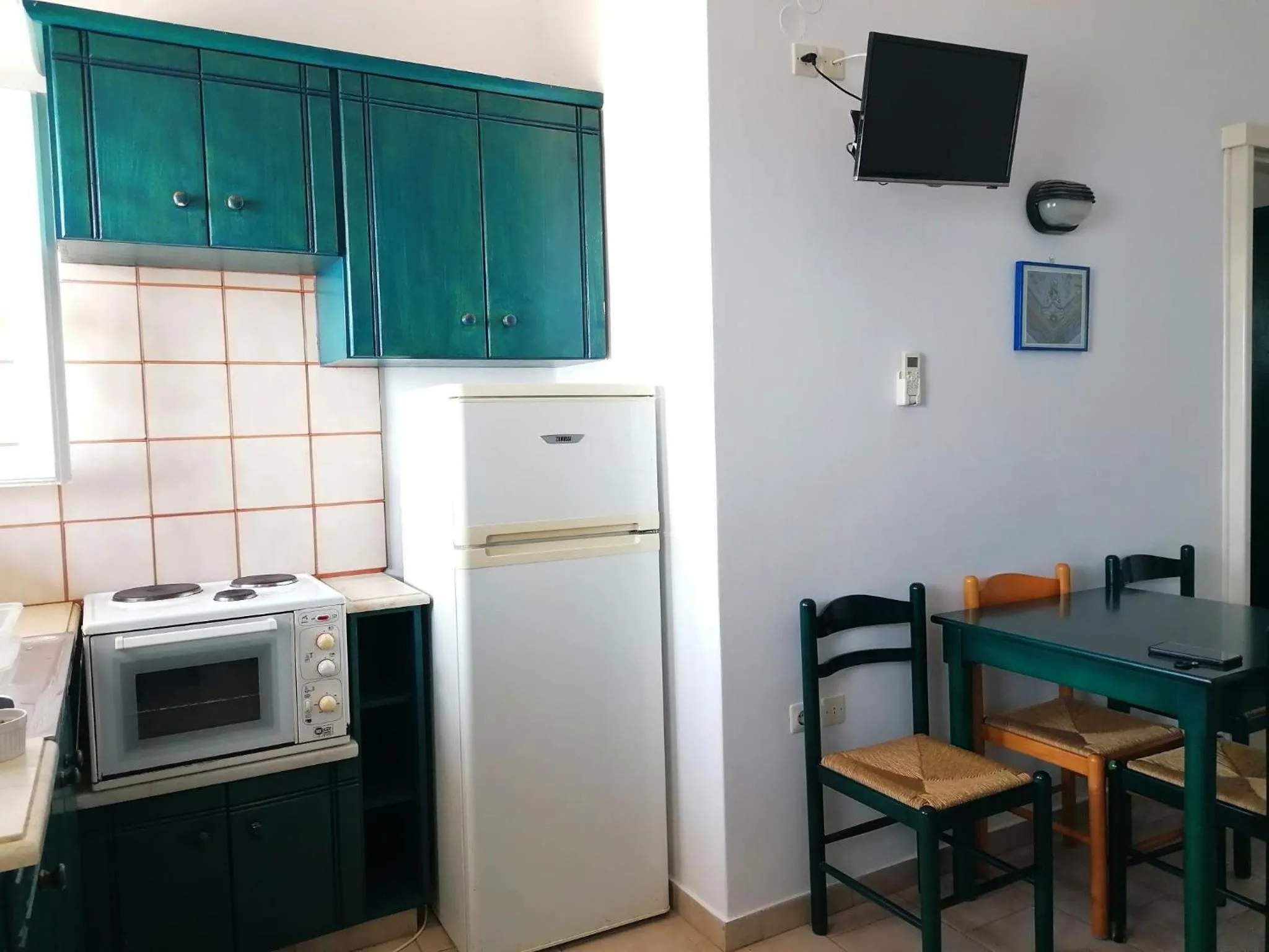Kitchen or kitchenette in Aigaio View Studios & Rooms