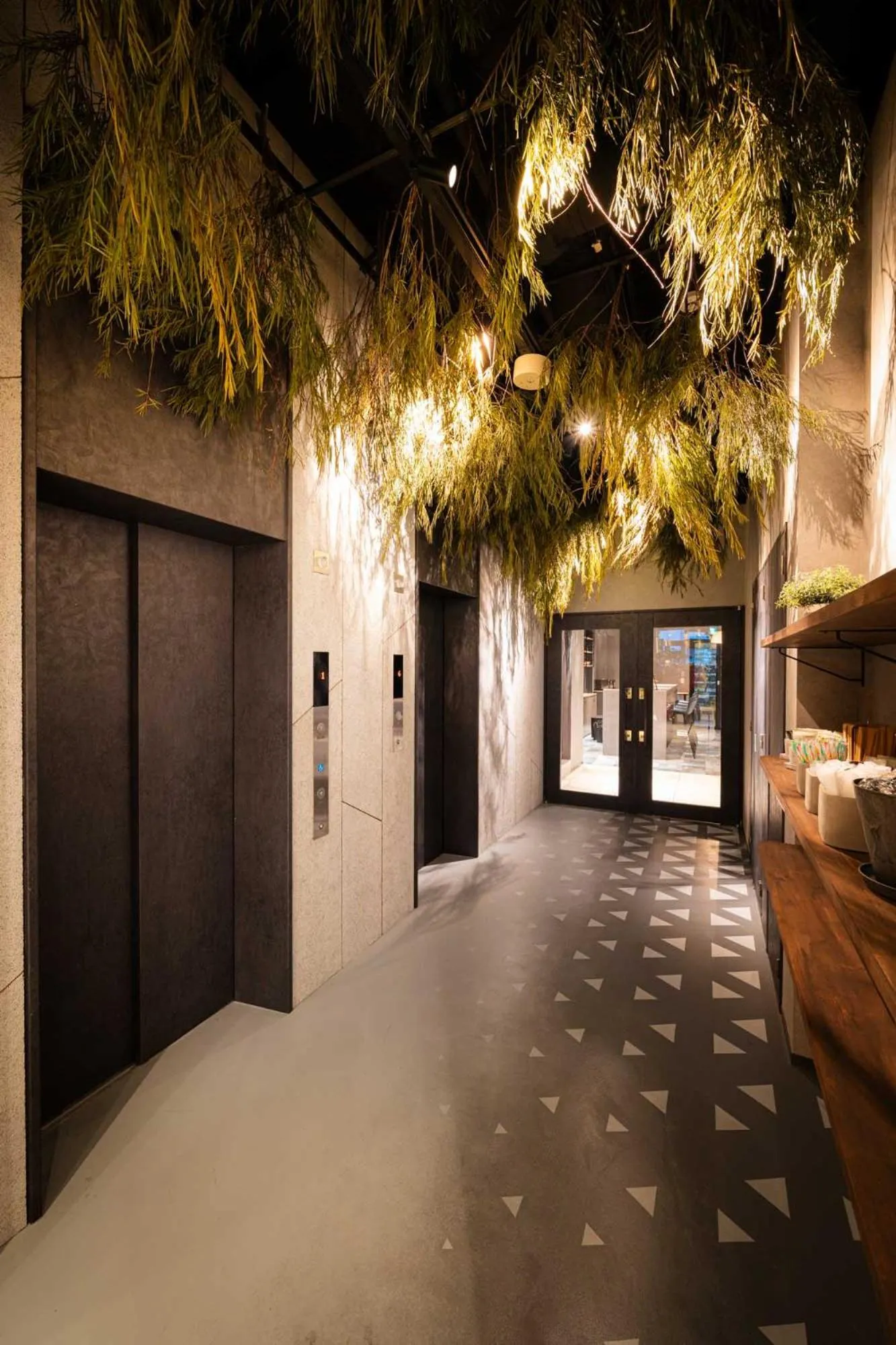 elevator in R Hotel Namba South