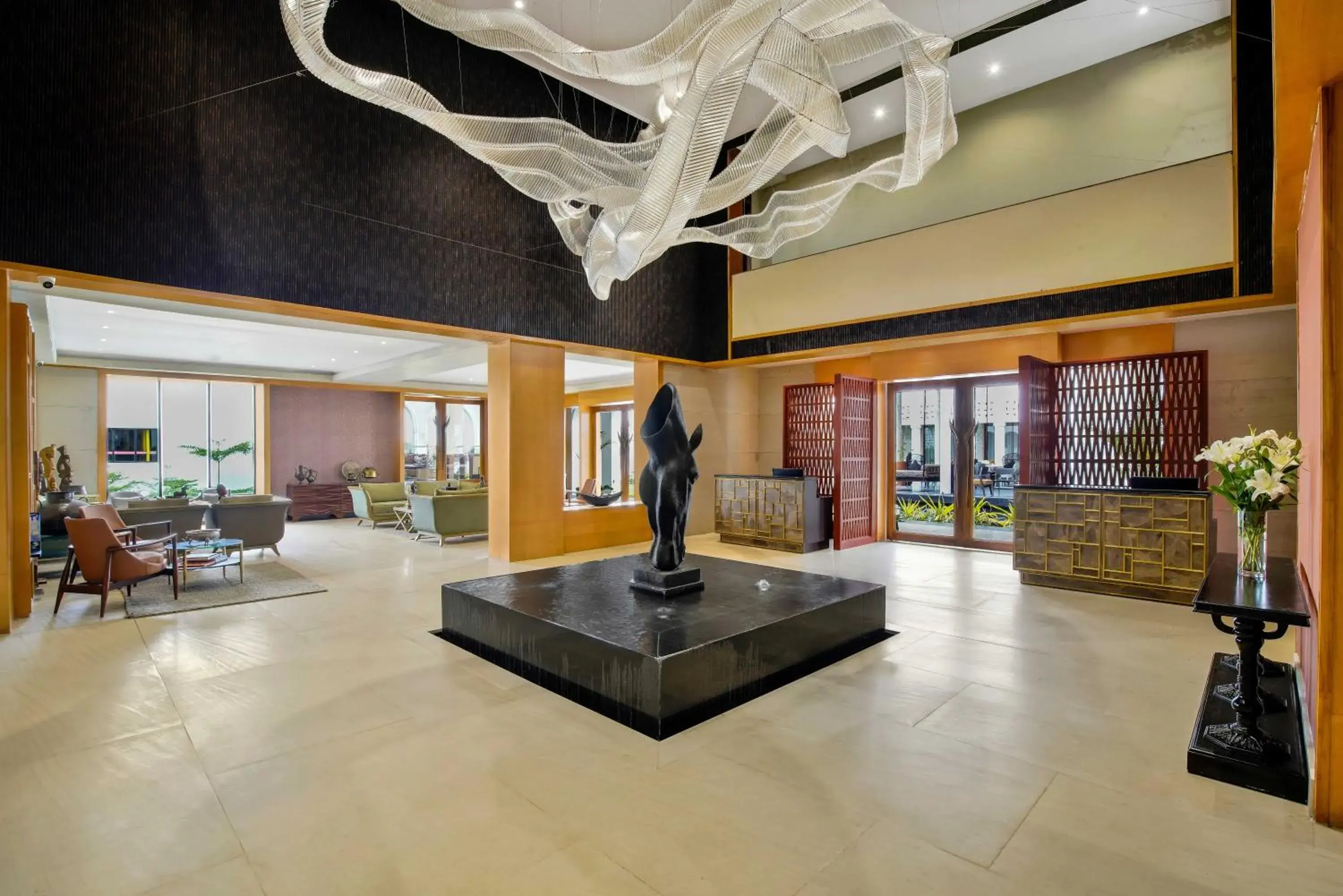 Lobby or reception in Pramod Lands End Resort, a member of Radisson Individuals Lobby or reception in Pramod Lands End Resort, a member of Radisson Individuals