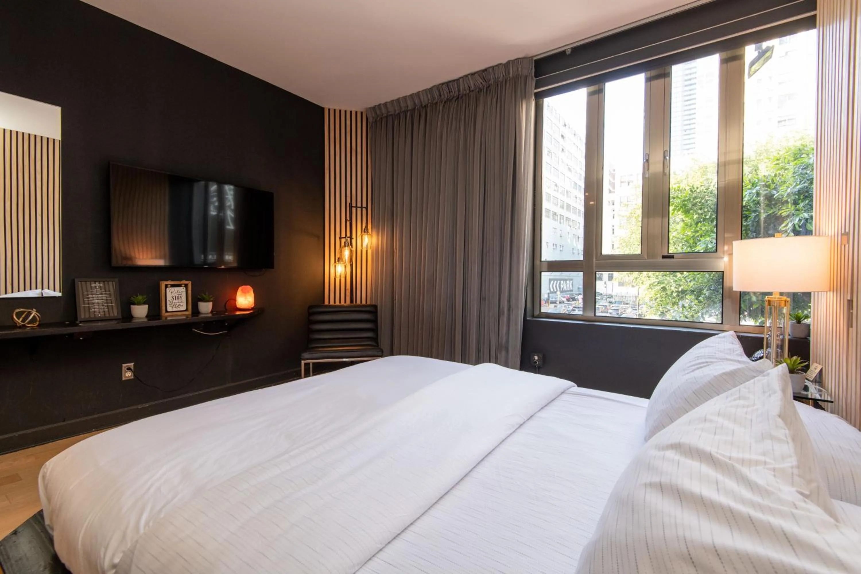 Bed in DTLA Boutique Hotel