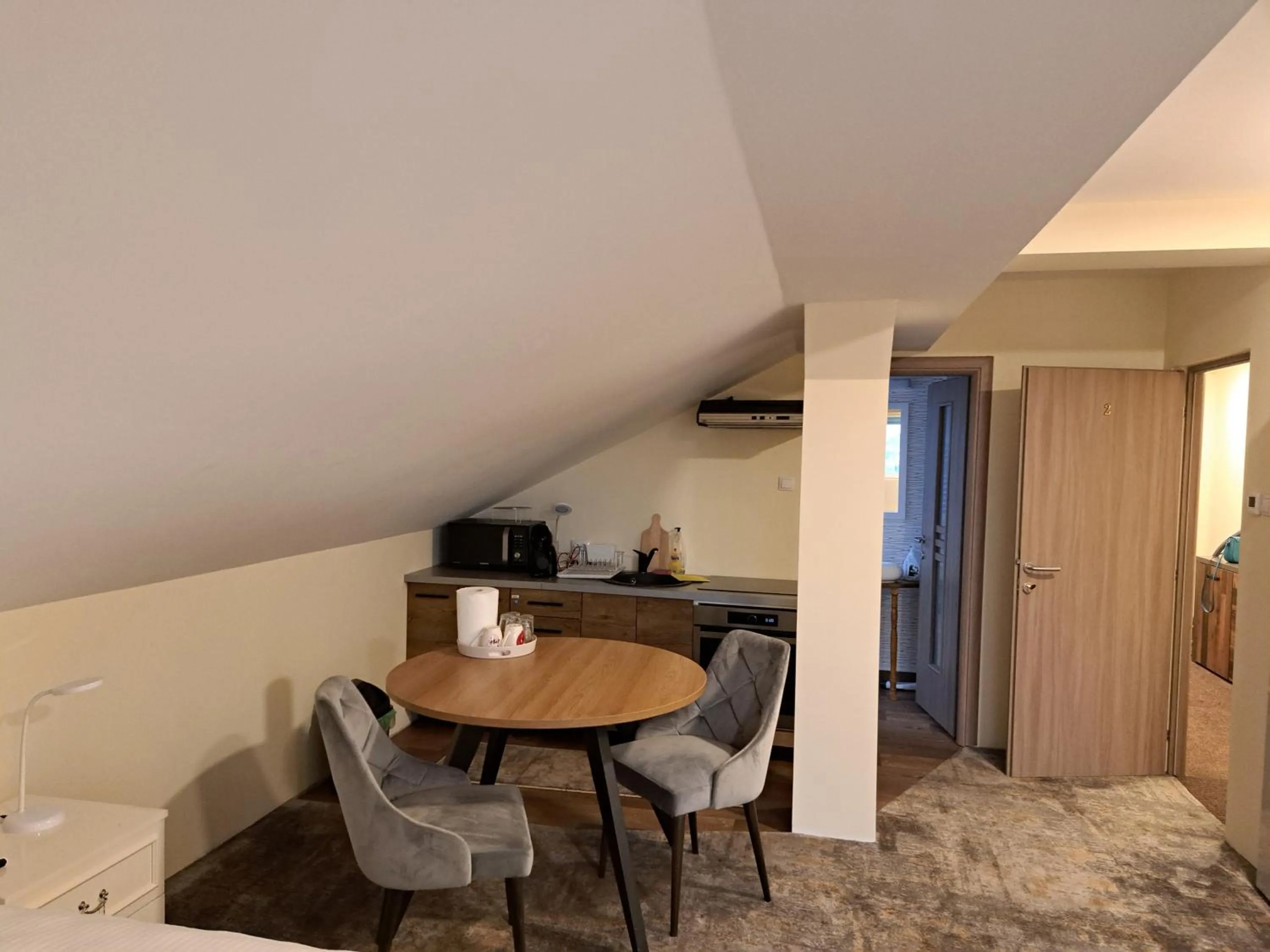 Kitchen or kitchenette in Casa Livia PP Aparthotel