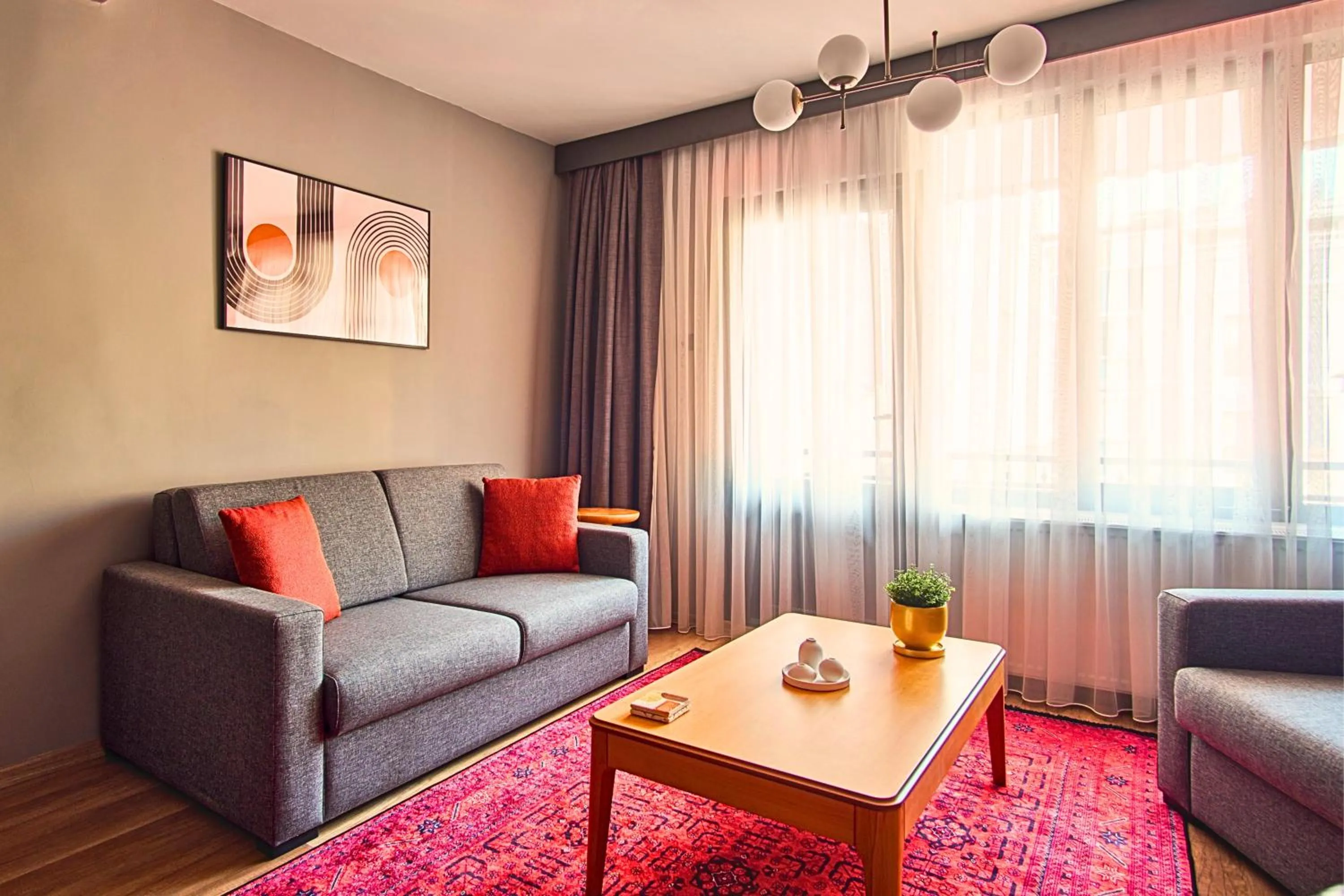 Seating area in TAKS-INN Hotel