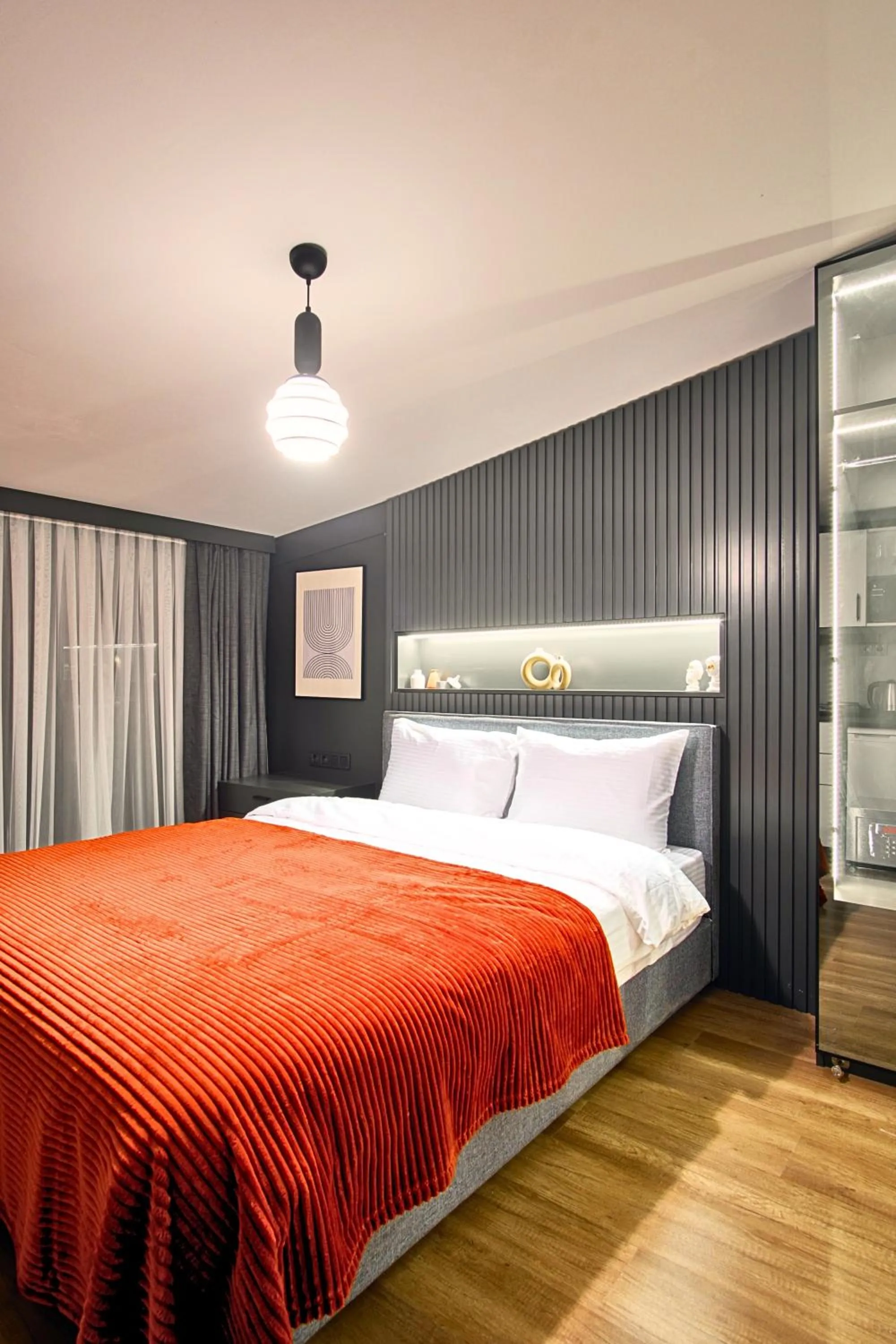 Bed in TAKS-INN Hotel