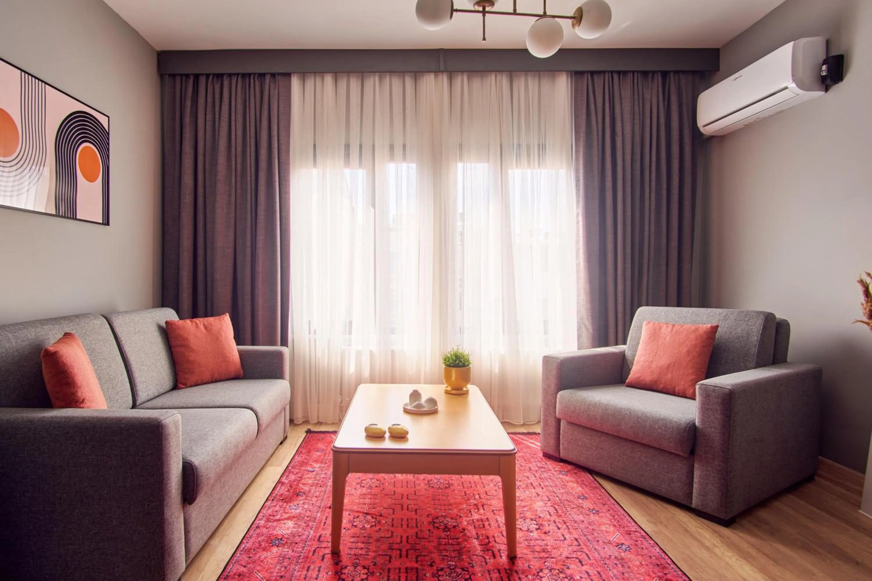 Seating area in TAKS-INN Hotel