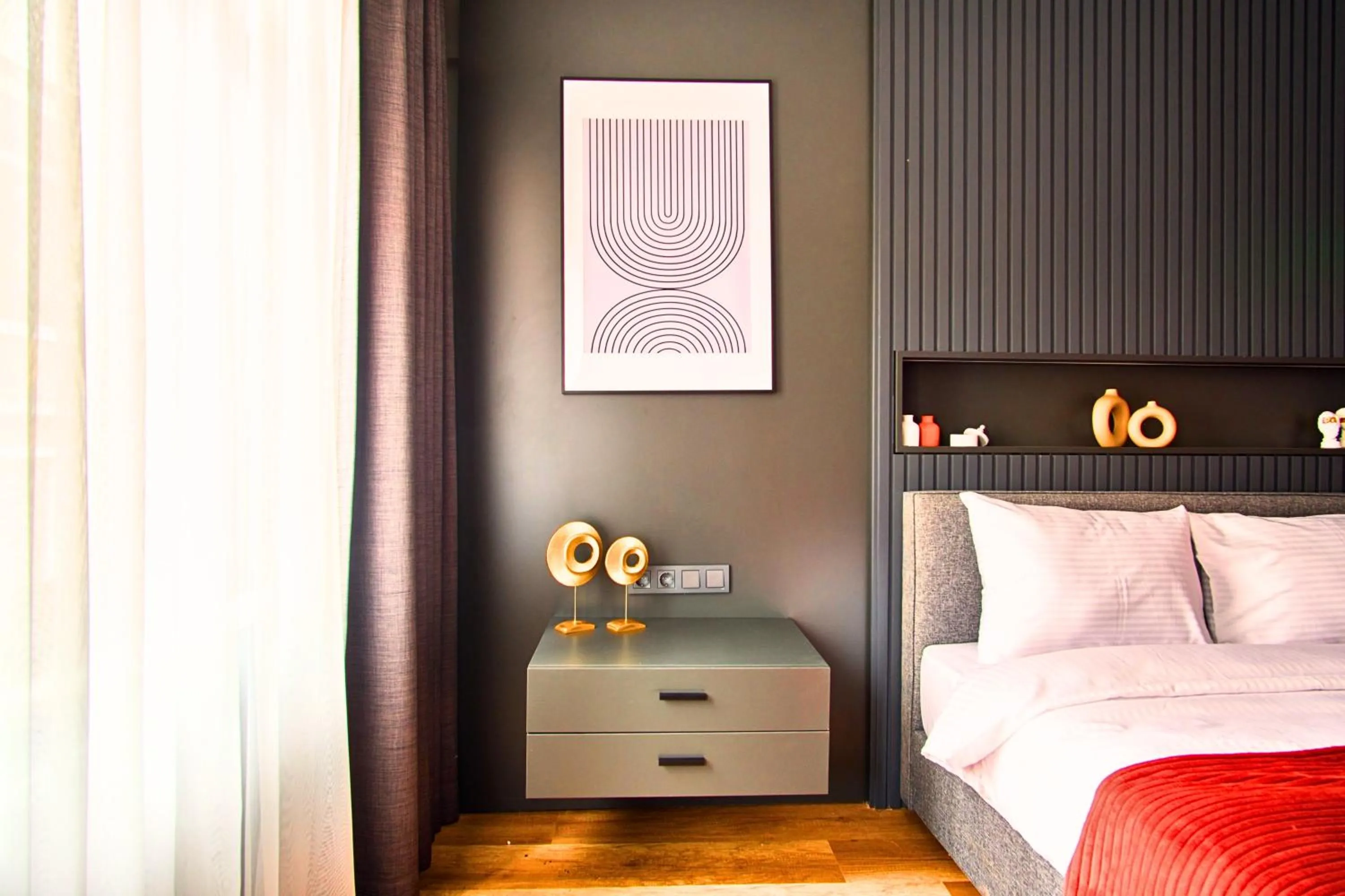 Bed in TAKS-INN Hotel