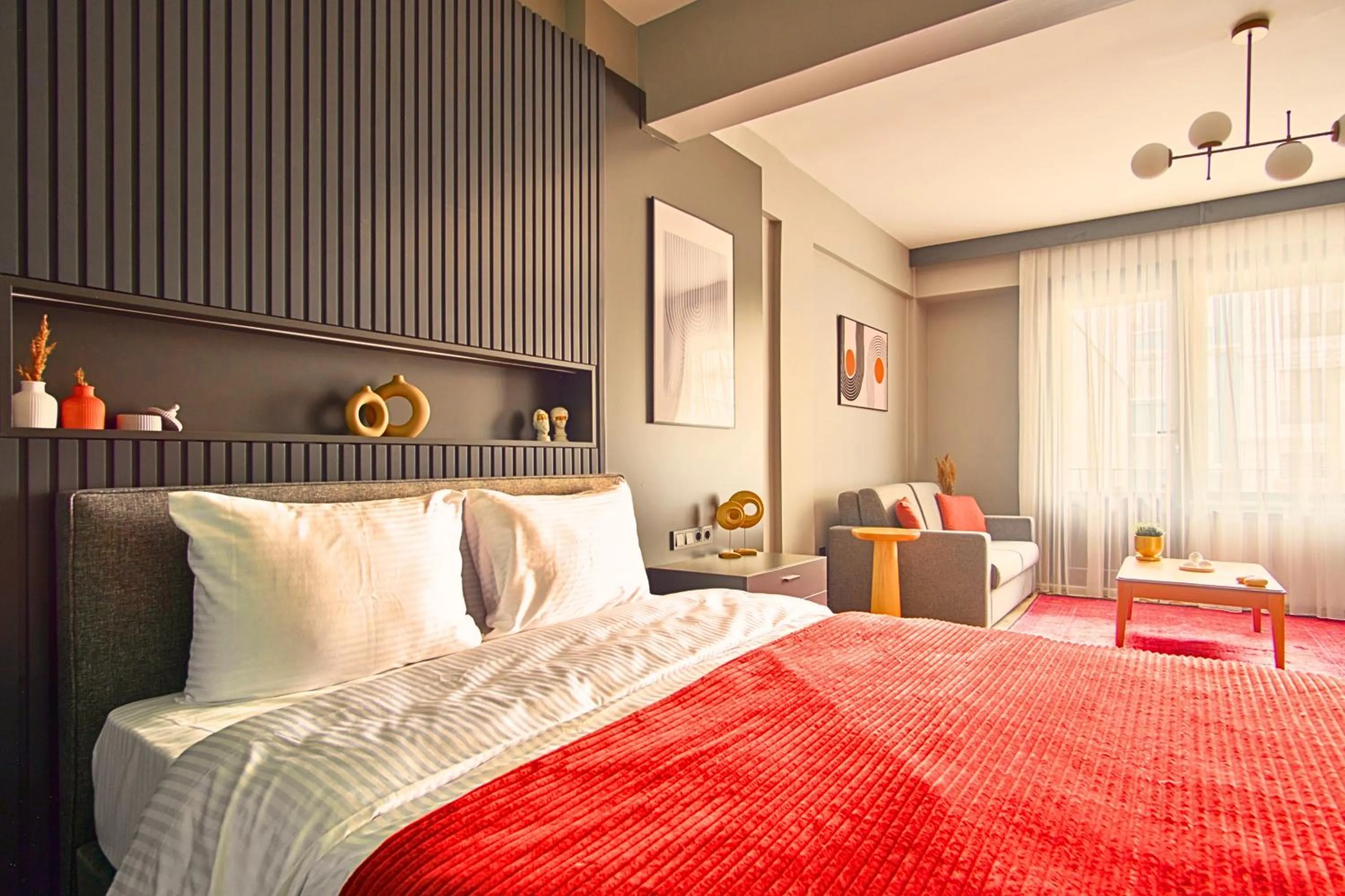 Bed in TAKS-INN Hotel