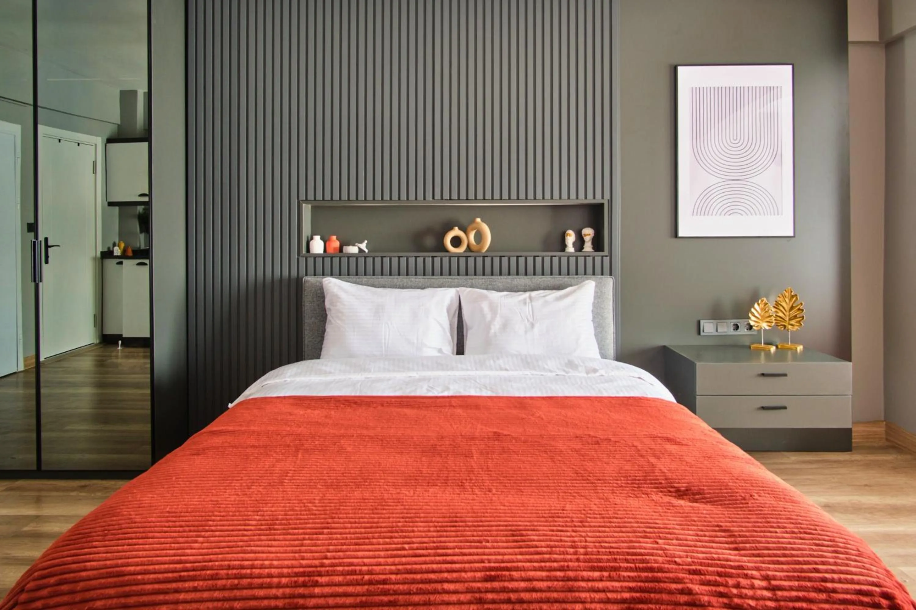 Bed in TAKS-INN Hotel