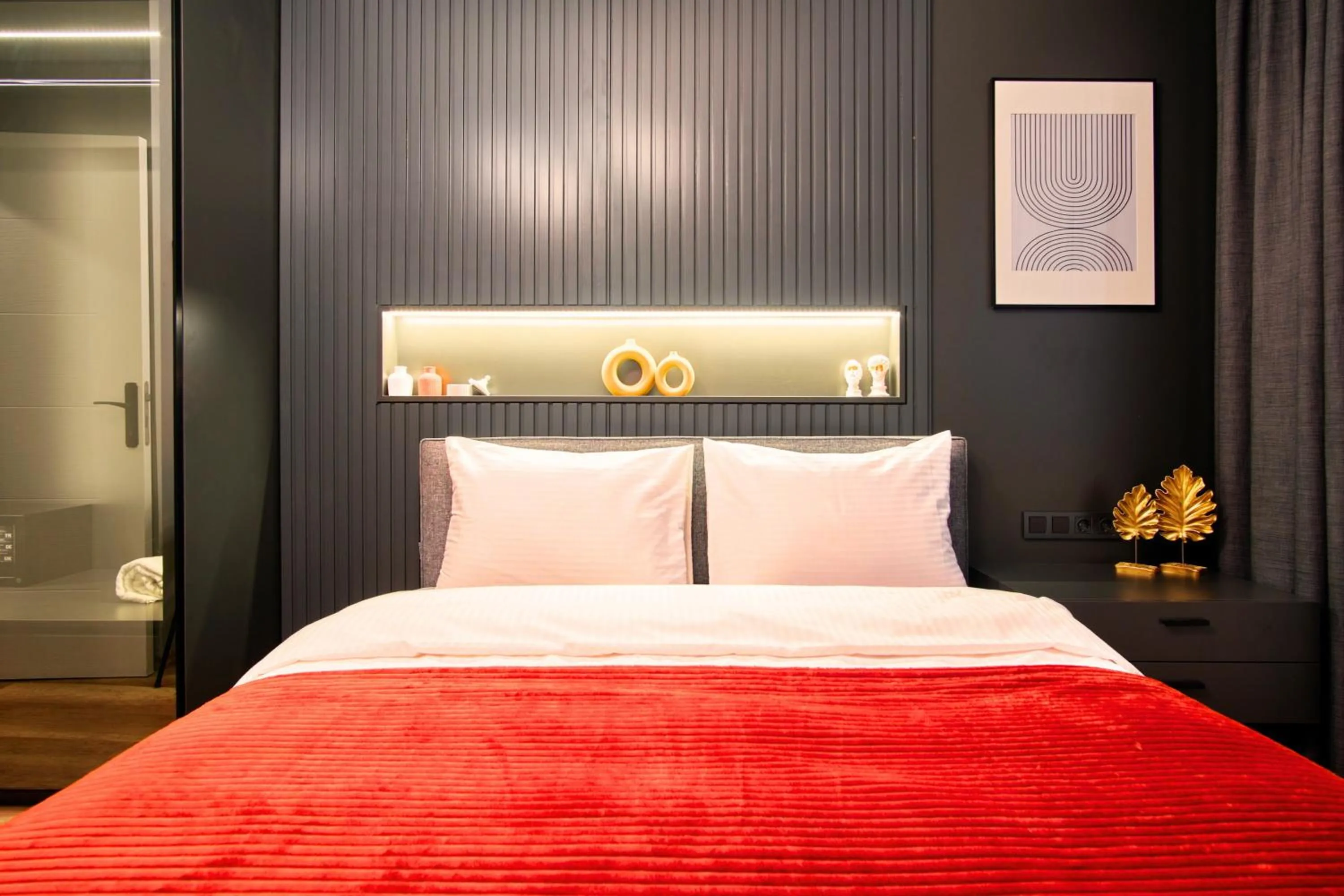 Bed in TAKS-INN Hotel