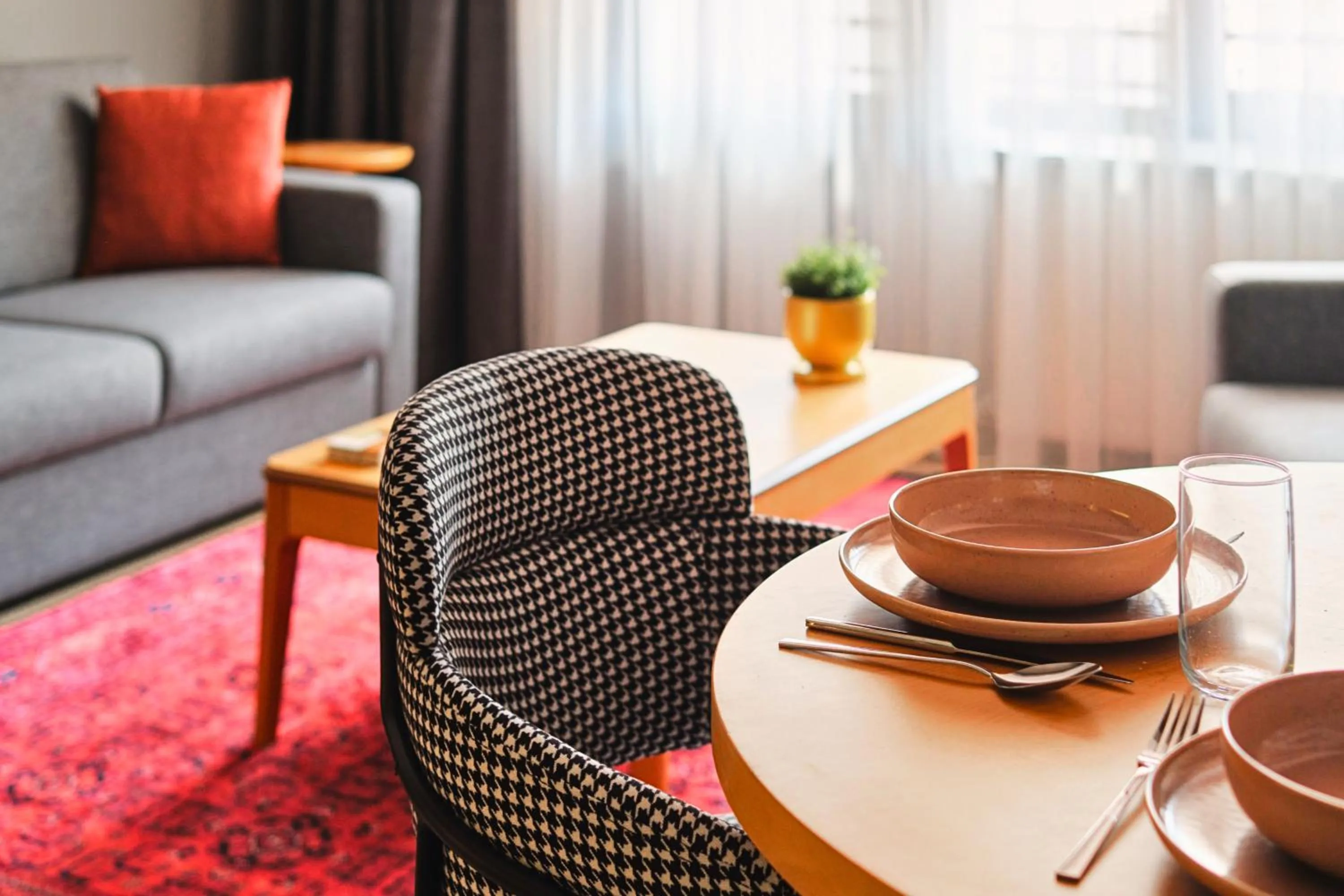 Seating area in TAKS-INN Hotel