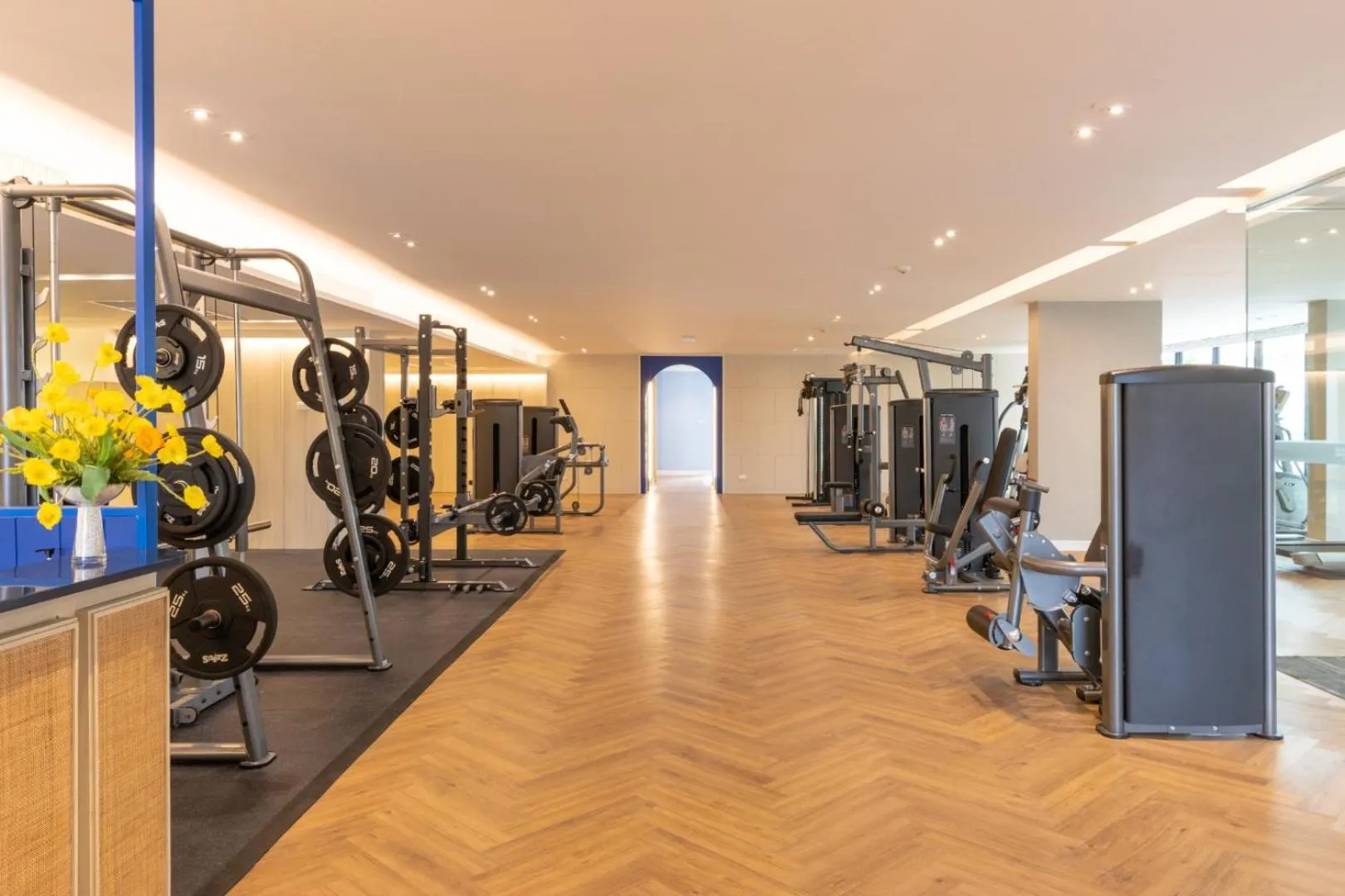 Fitness centre/facilities in Blue Hippo Hotel