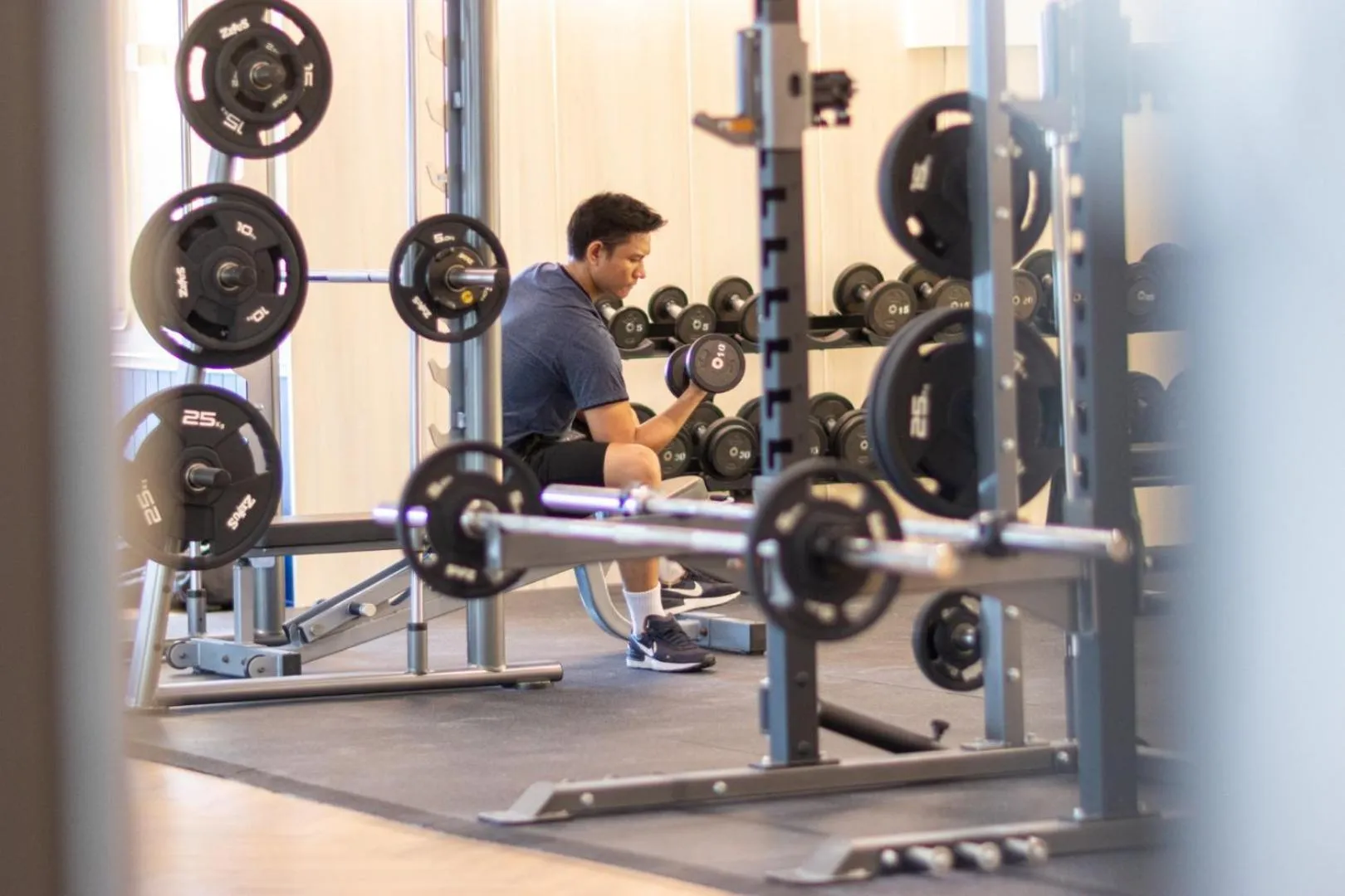 Fitness centre/facilities in Blue Hippo Hotel