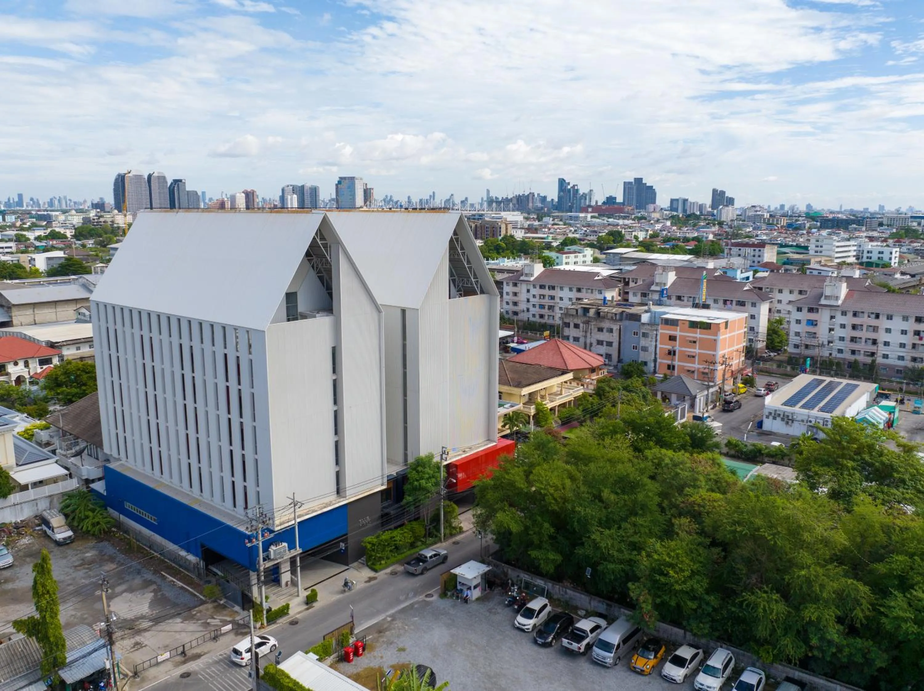 Property building in Blue Hippo Hotel