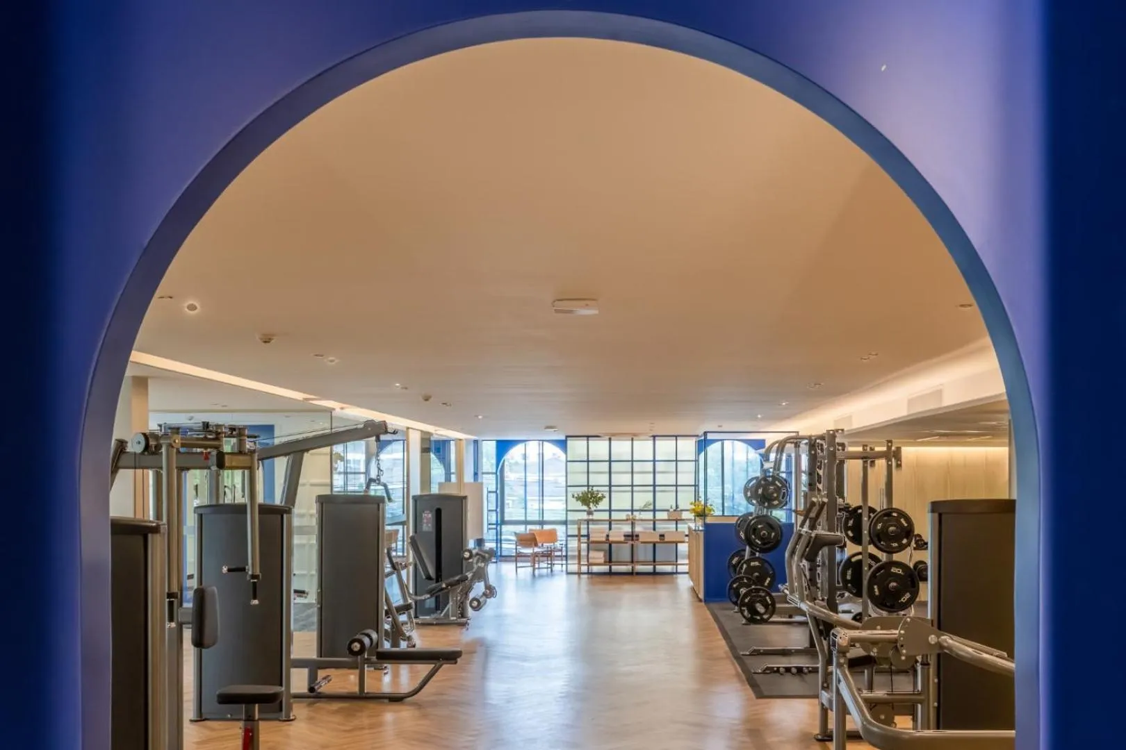 Fitness centre/facilities in Blue Hippo Hotel