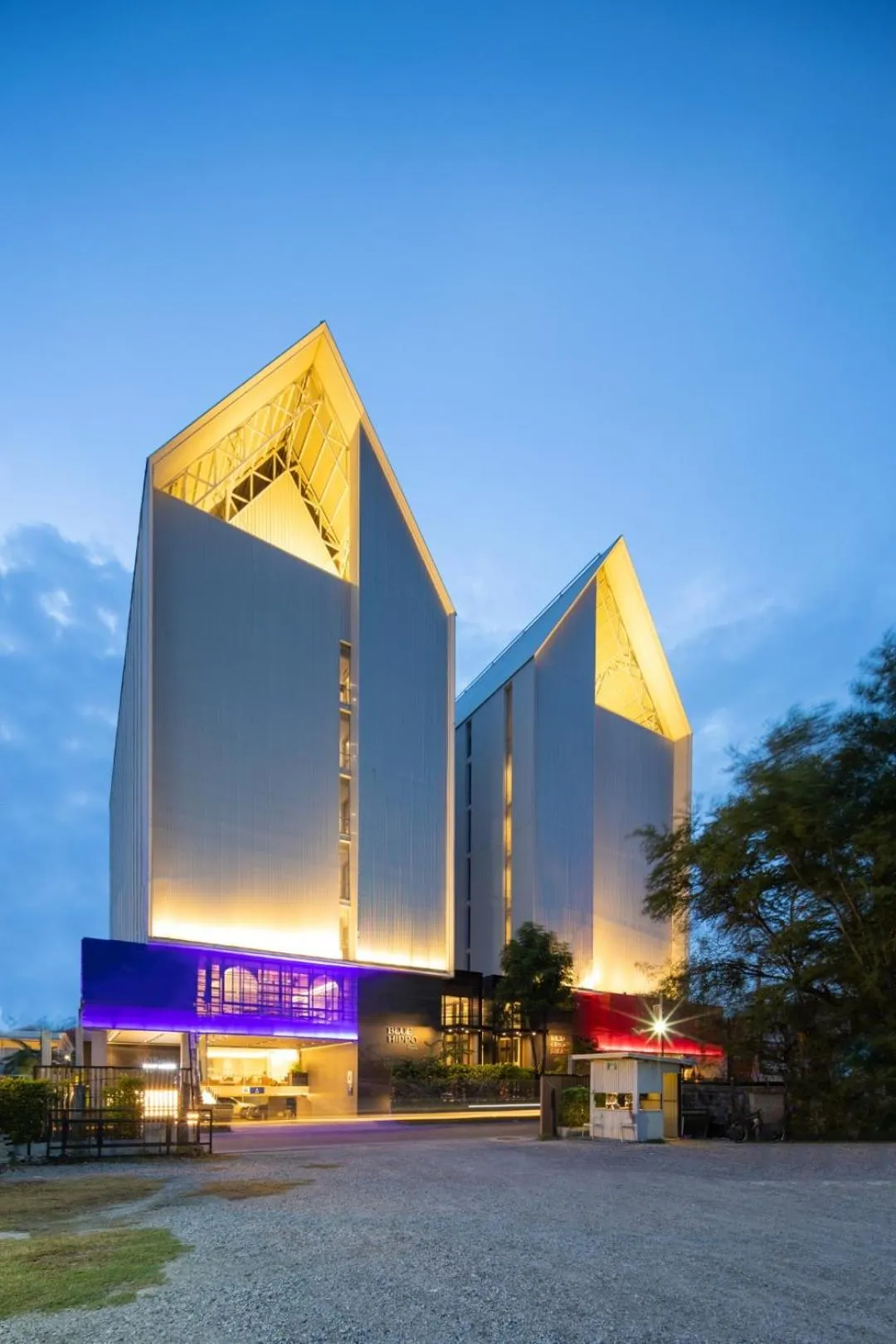 Property building in Blue Hippo Hotel