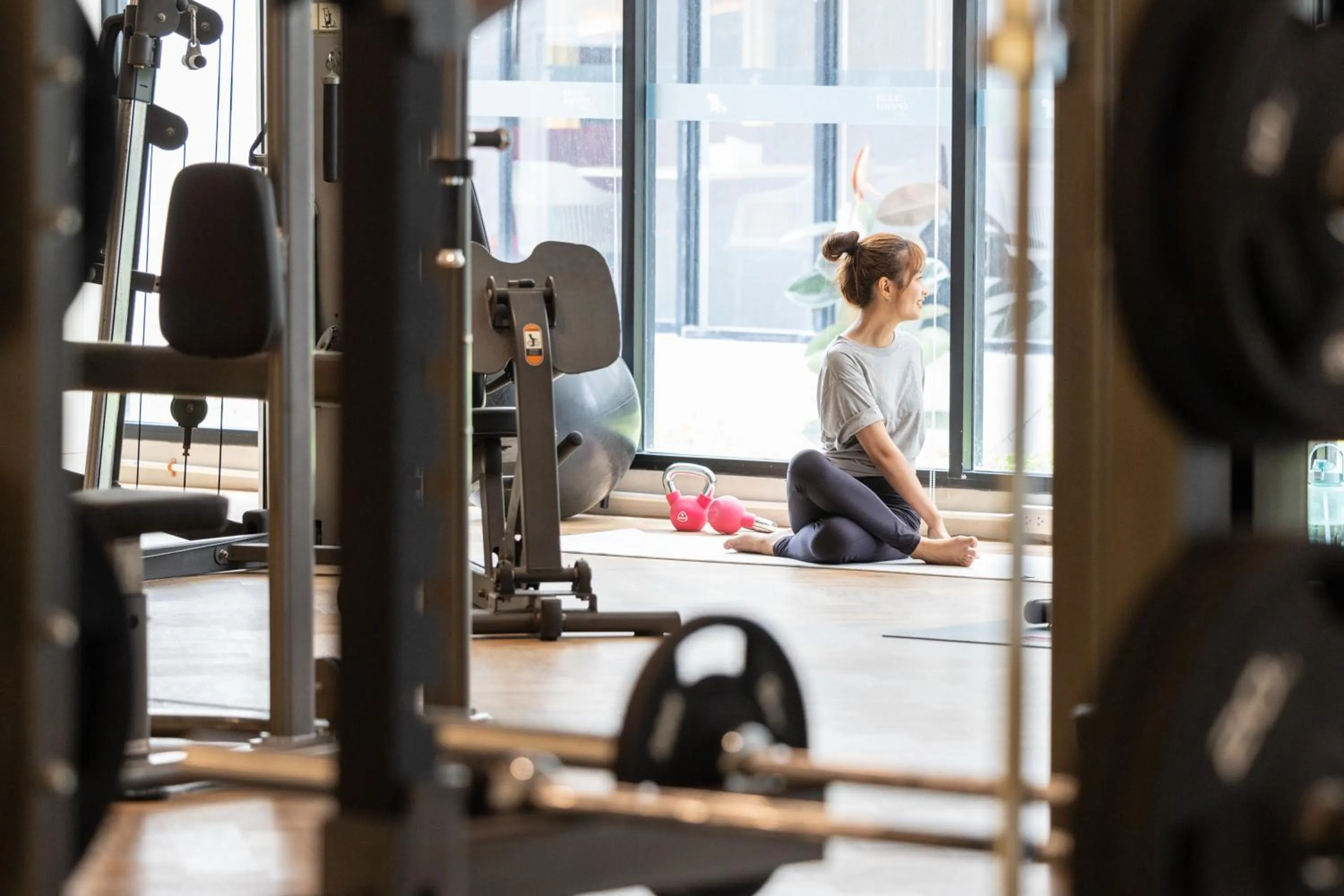 Fitness centre/facilities in Blue Hippo Hotel