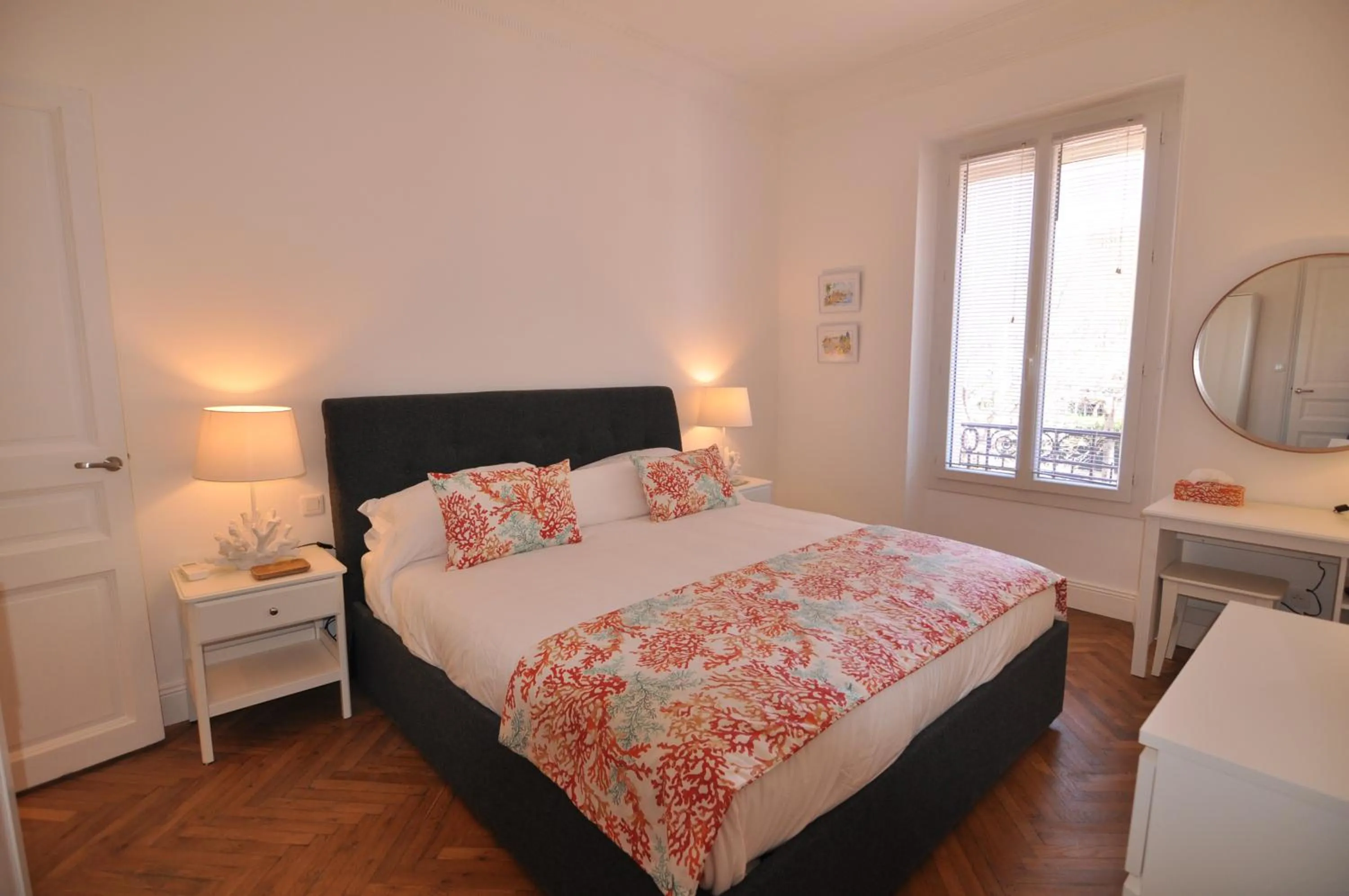 Bed in Palais Albert -2-Bedroom Apartment -Ponteil Beach -StayInAntibes