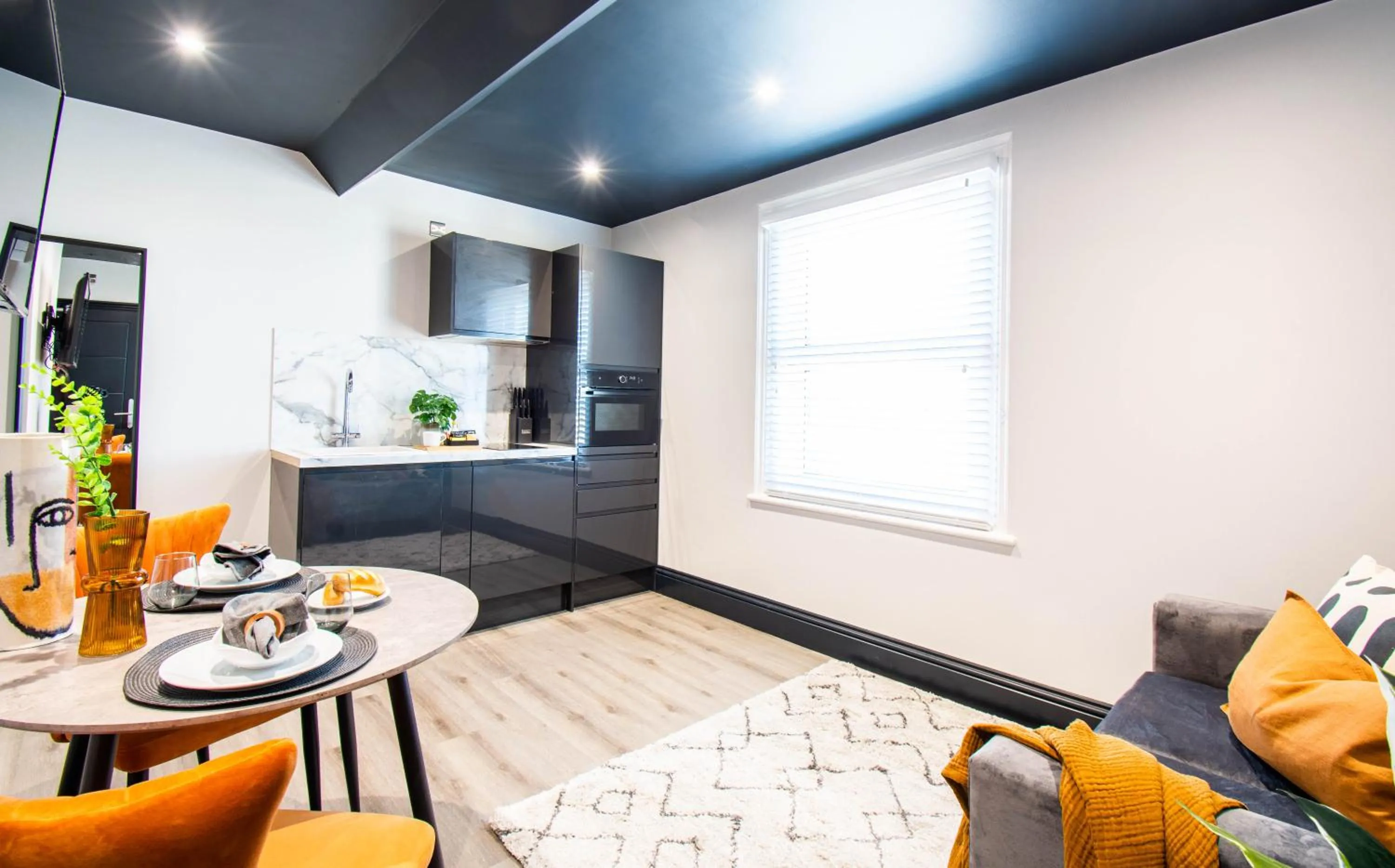 Seating area in The Rampart