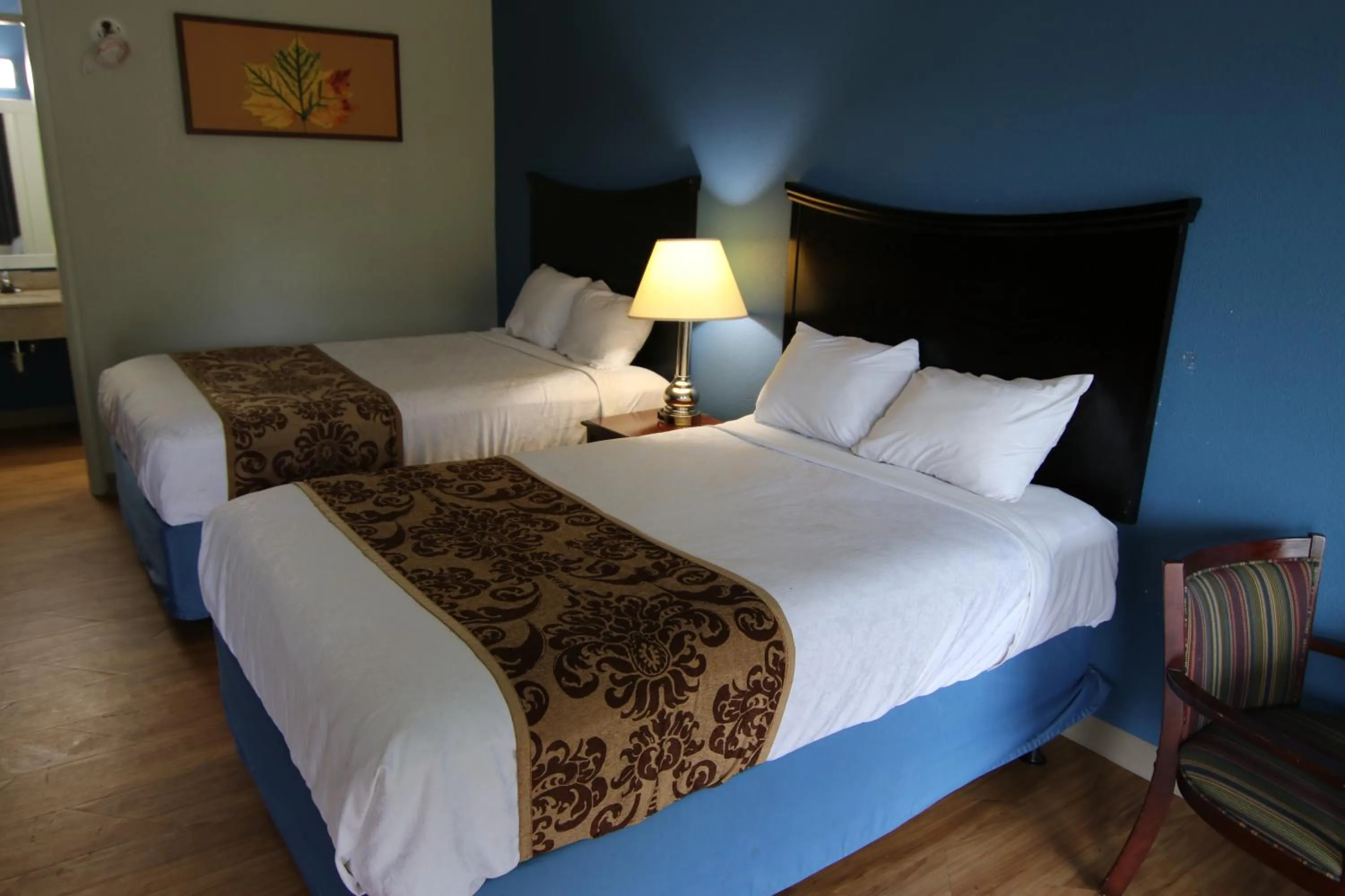 Bed in OYO Hotel Battleboro NC, I-95 Near Rocky Mount