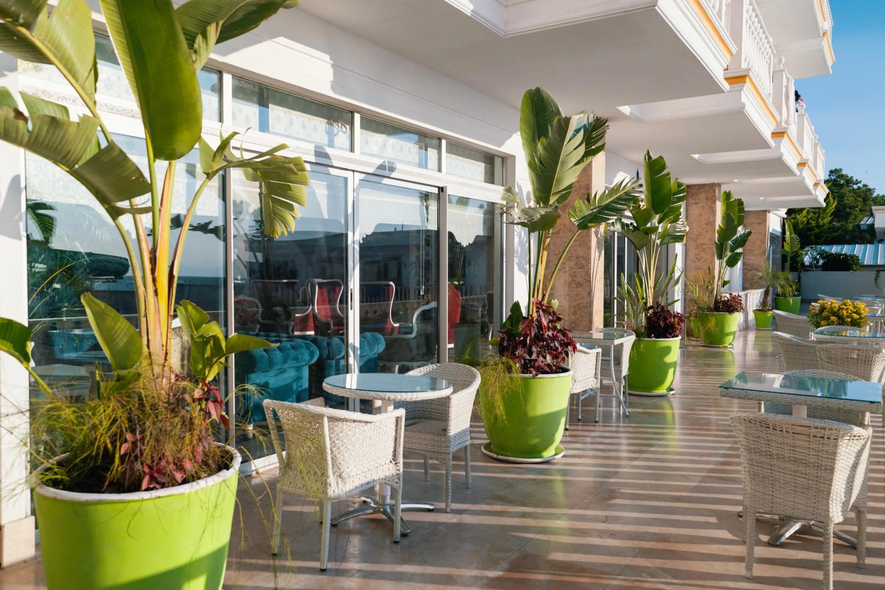 Patio in SL La Perla Hotel Kemer