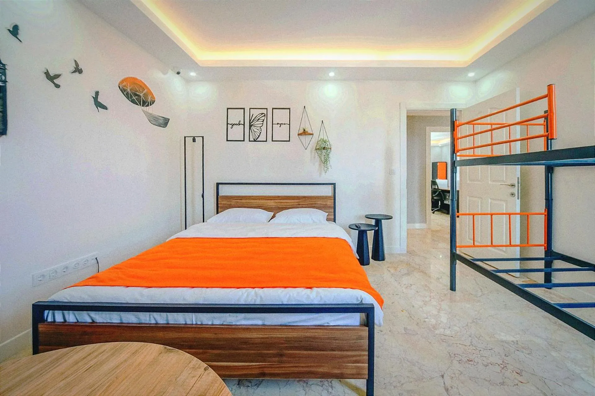 Bedroom, Bed in Manu Startup House