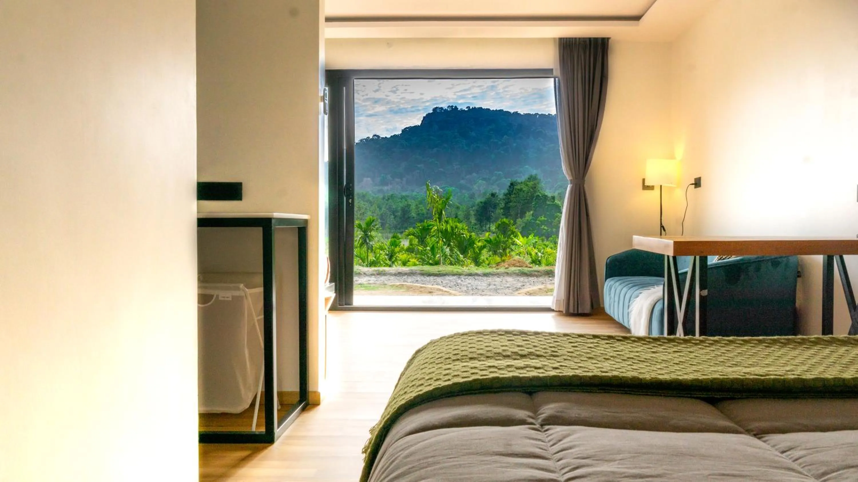 View (from property/room), Bed in Bendheka - Cliff Front Cottages Coorg