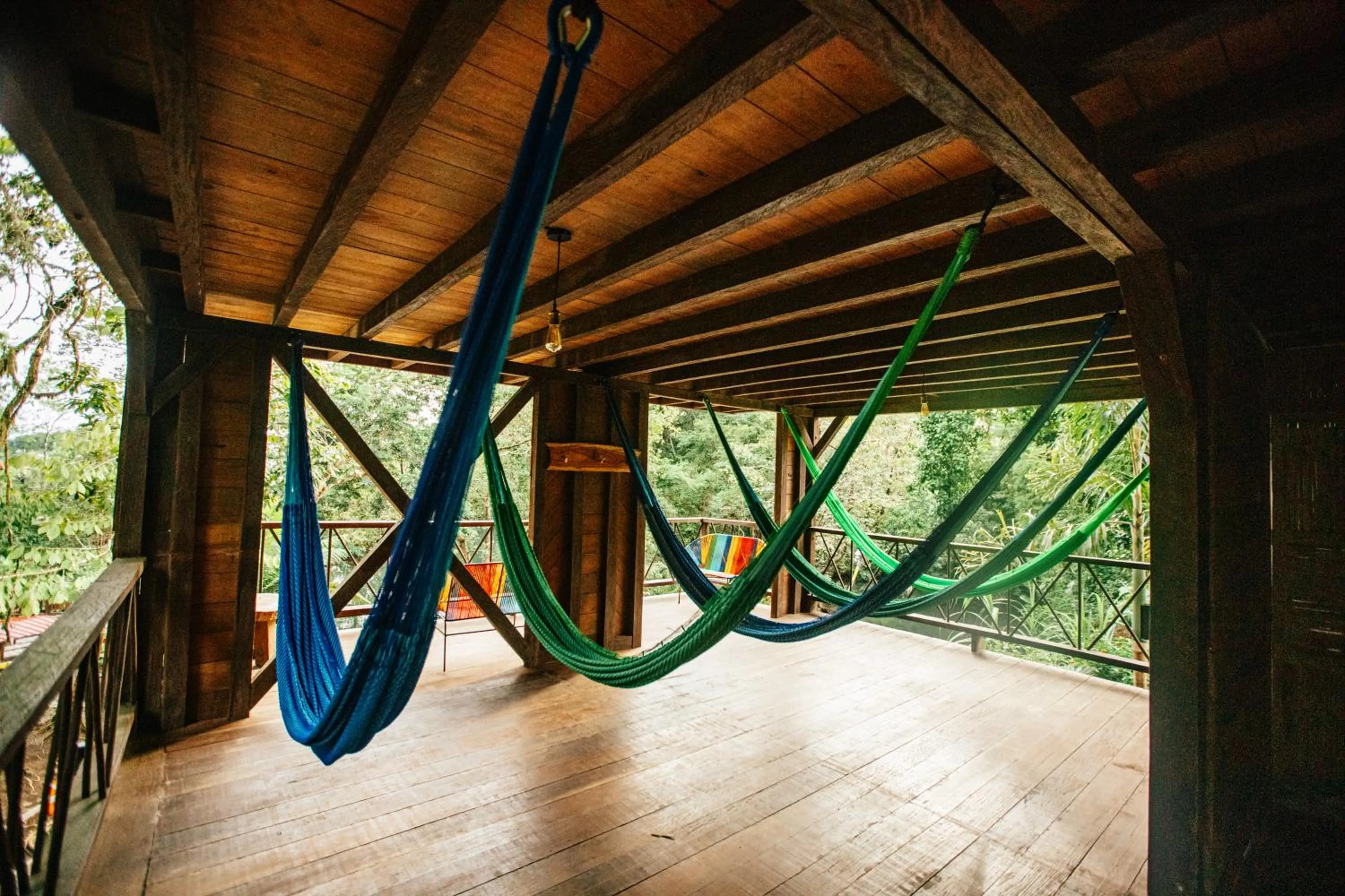 Seating area in La Martina Ecolodge