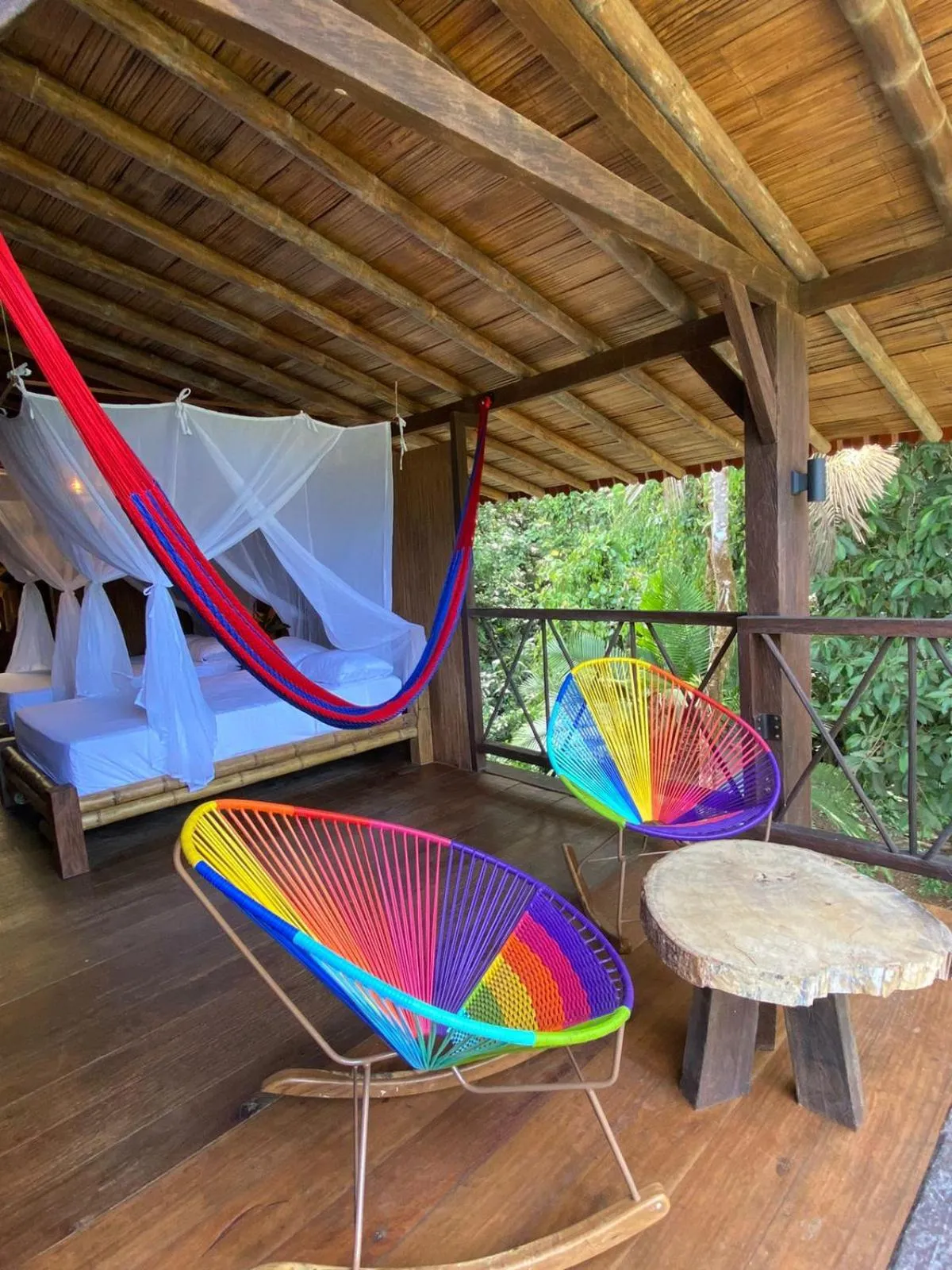 Living room in La Martina Ecolodge