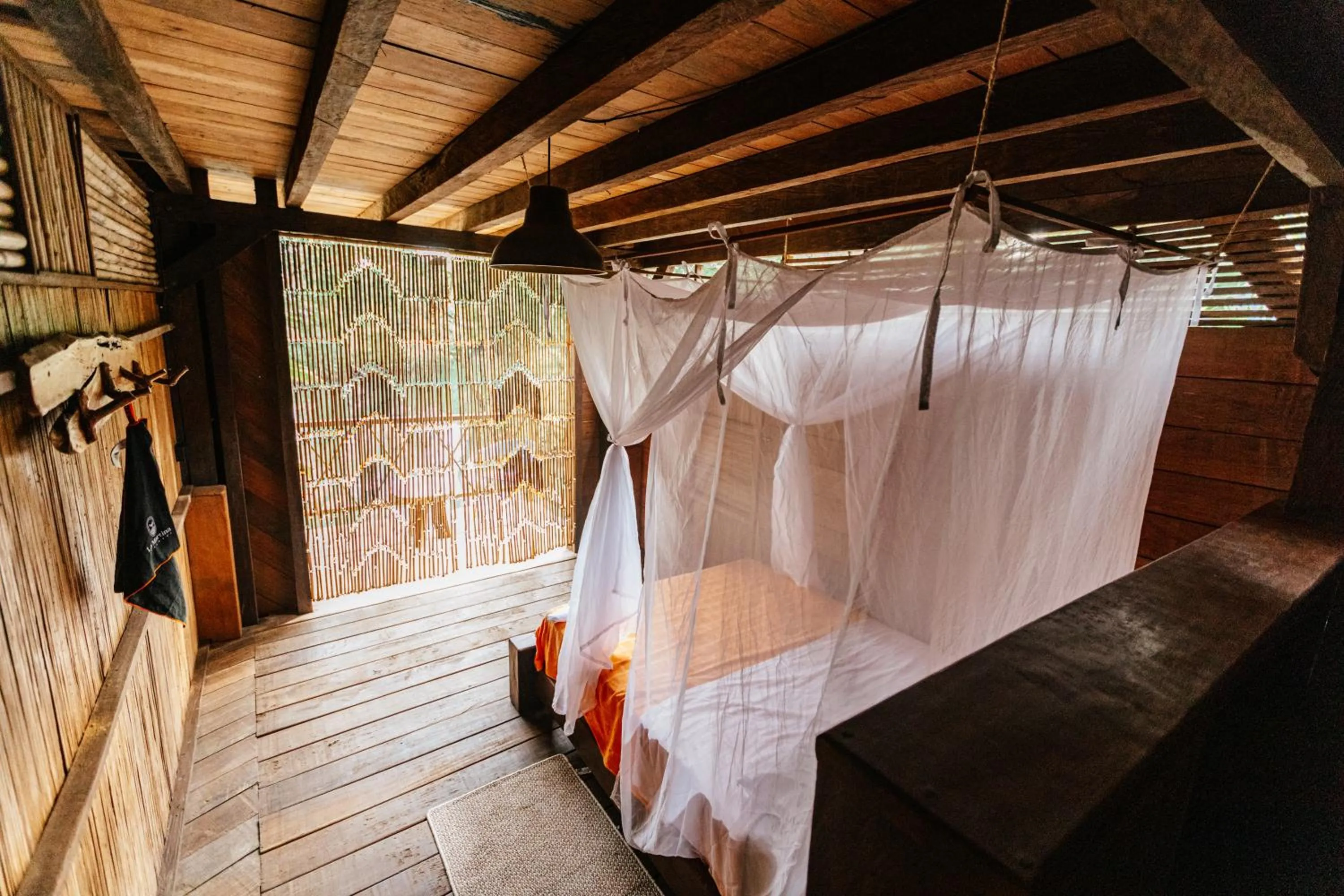 Bedroom, Bed in La Martina Ecolodge