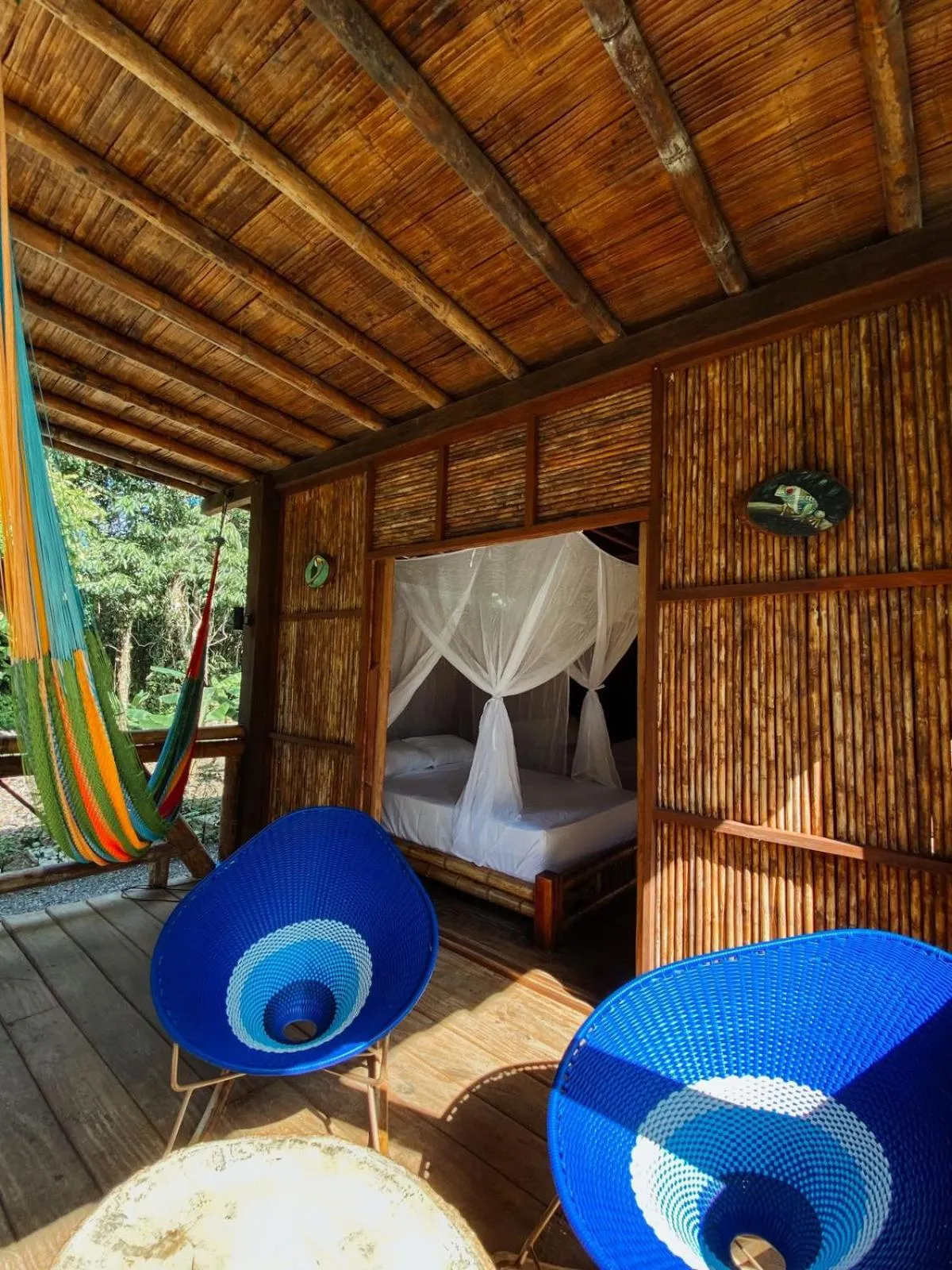 Living room in La Martina Ecolodge