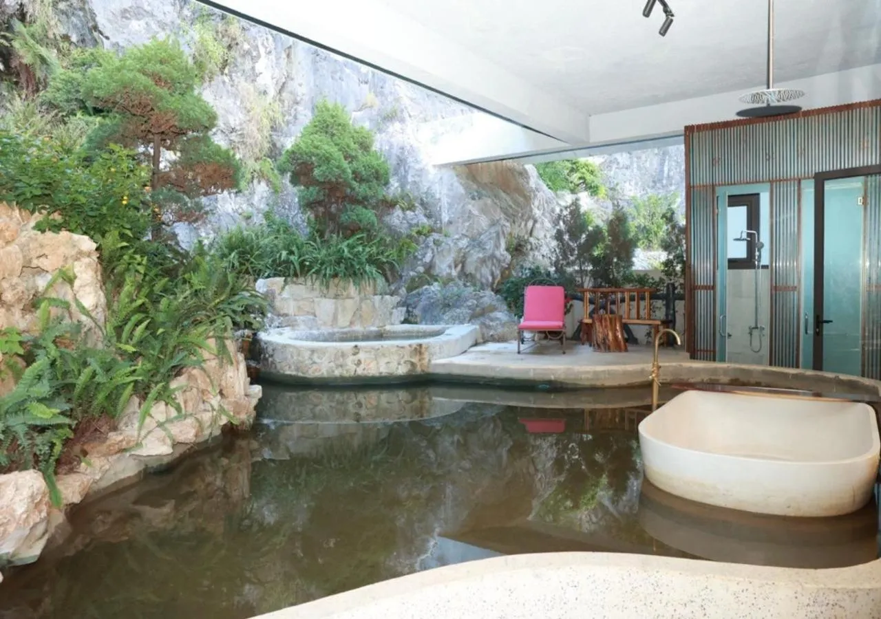 Hot Spring Bath in Minawa Kenhga Resort & Spa Ninh Binh