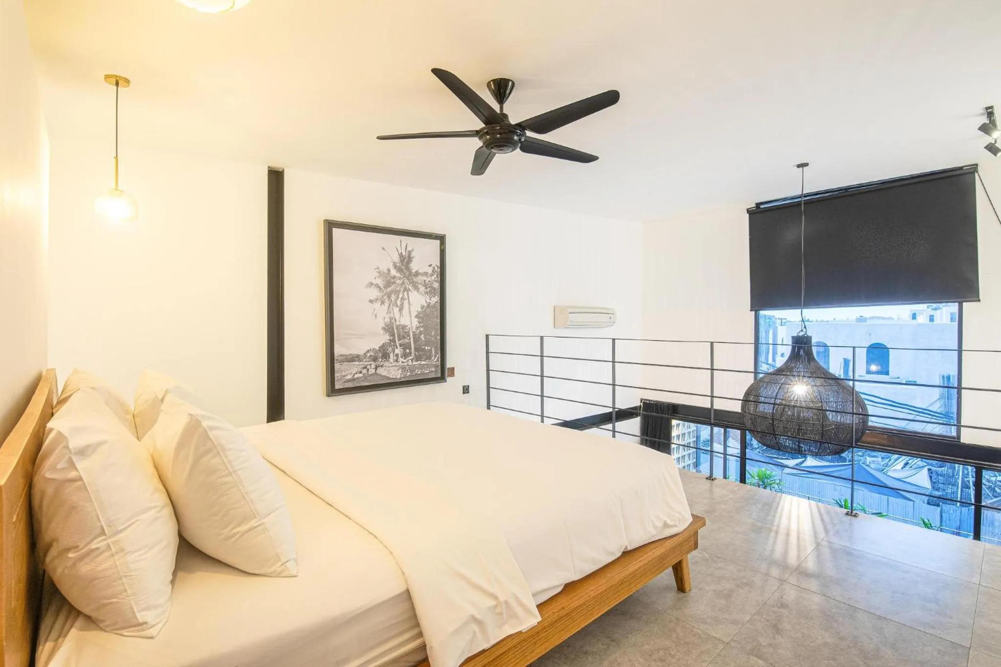 Bed in Contemporary Duplex 200m to Canggu Beachfront