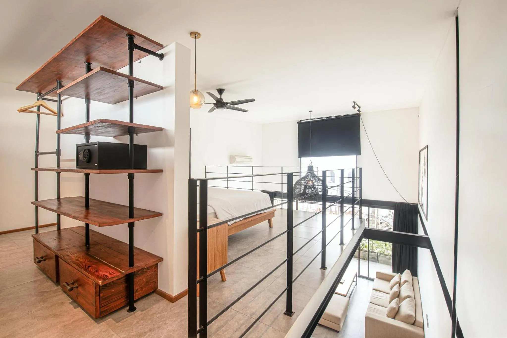 Bed in Contemporary Duplex 200m to Canggu Beachfront