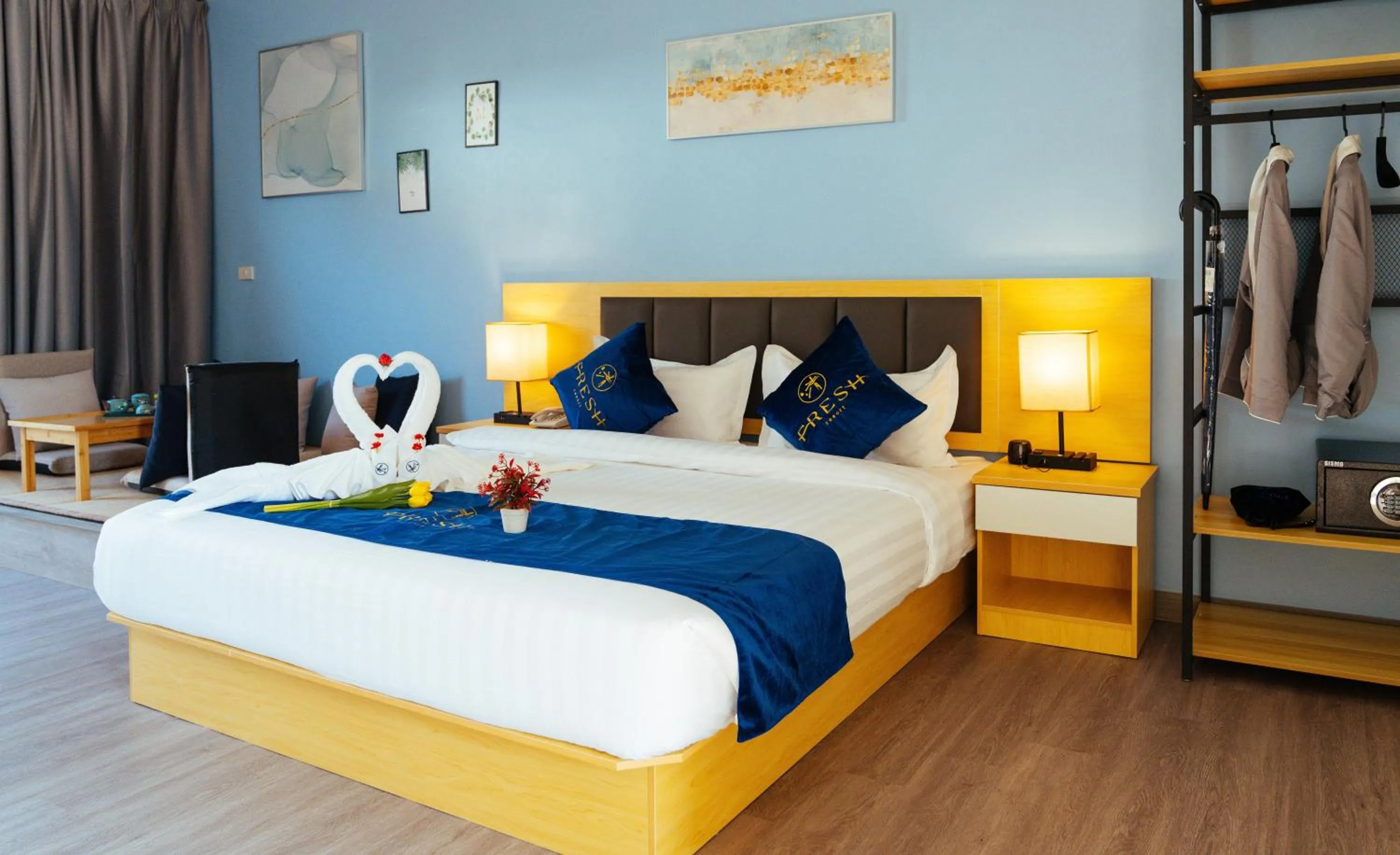 Bedroom, Bed in Fresh Resort Pattaya
