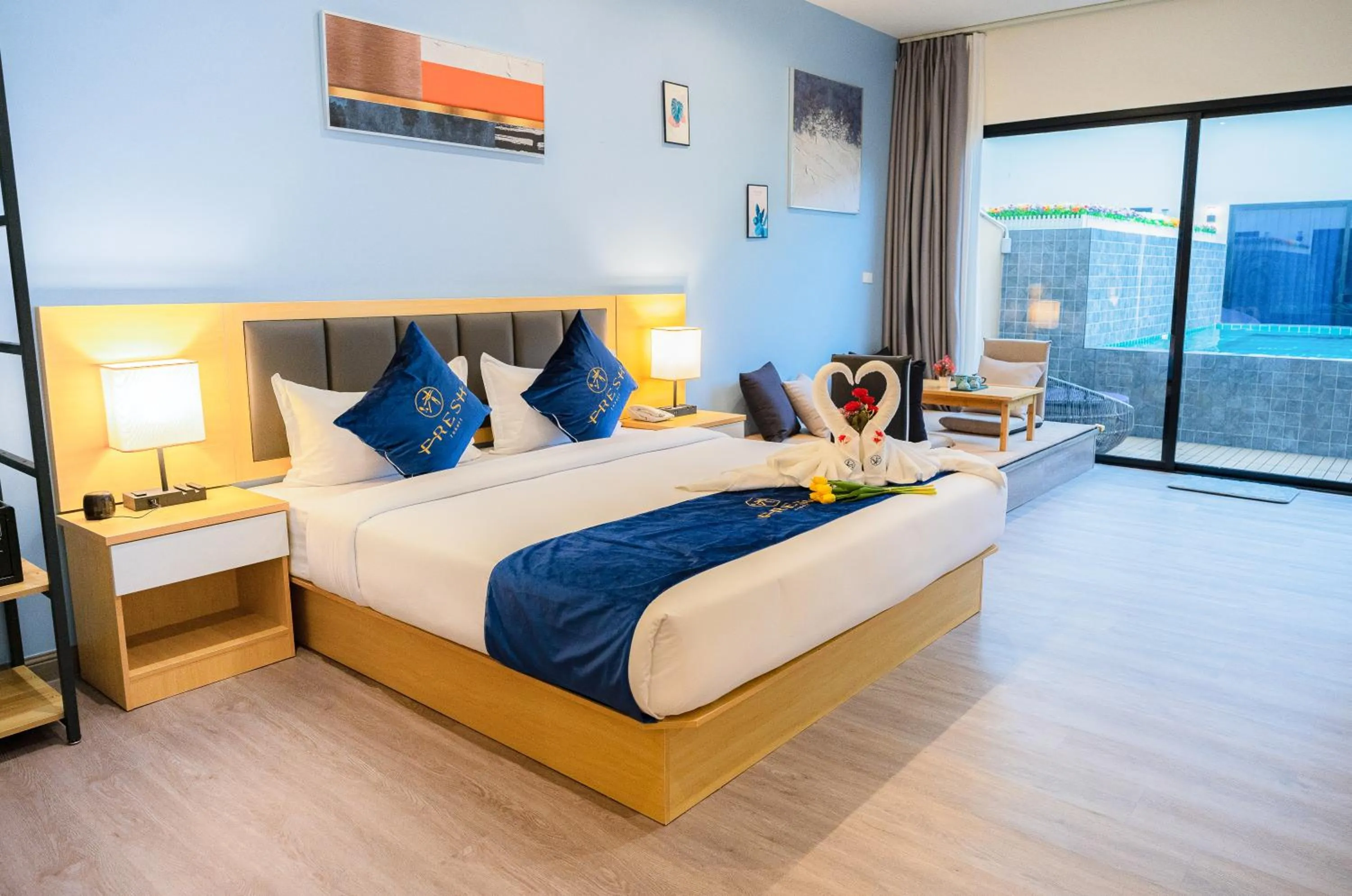 Bedroom, Bed in Fresh Resort Pattaya