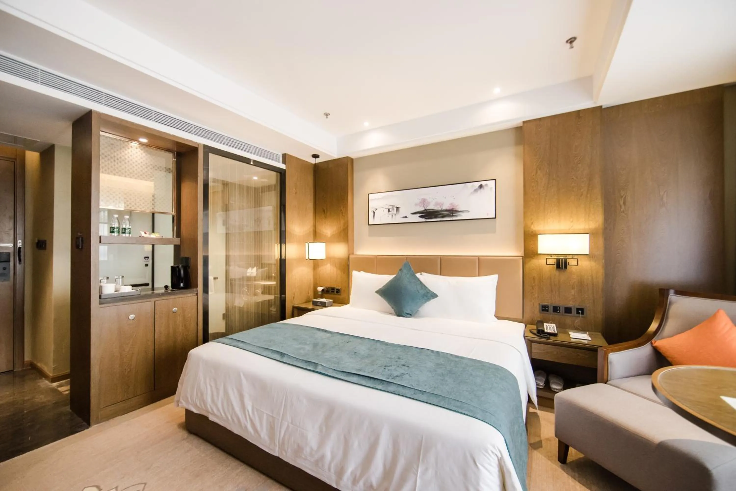 Bed in Hilmanhomeful Hotel - Caijia Subway Station